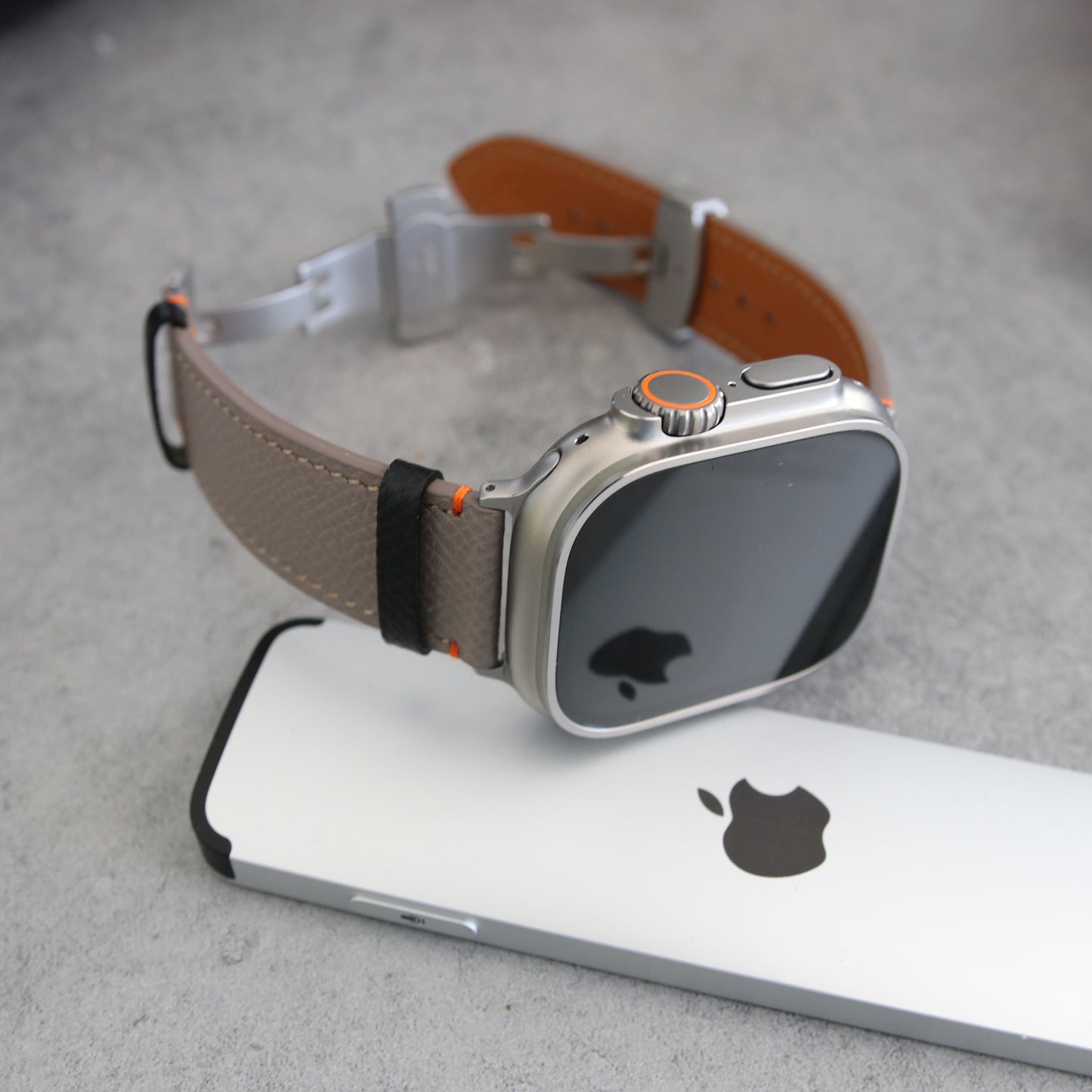 Apple Watch Band - Sandstone Duo Edition - French Epsom leather