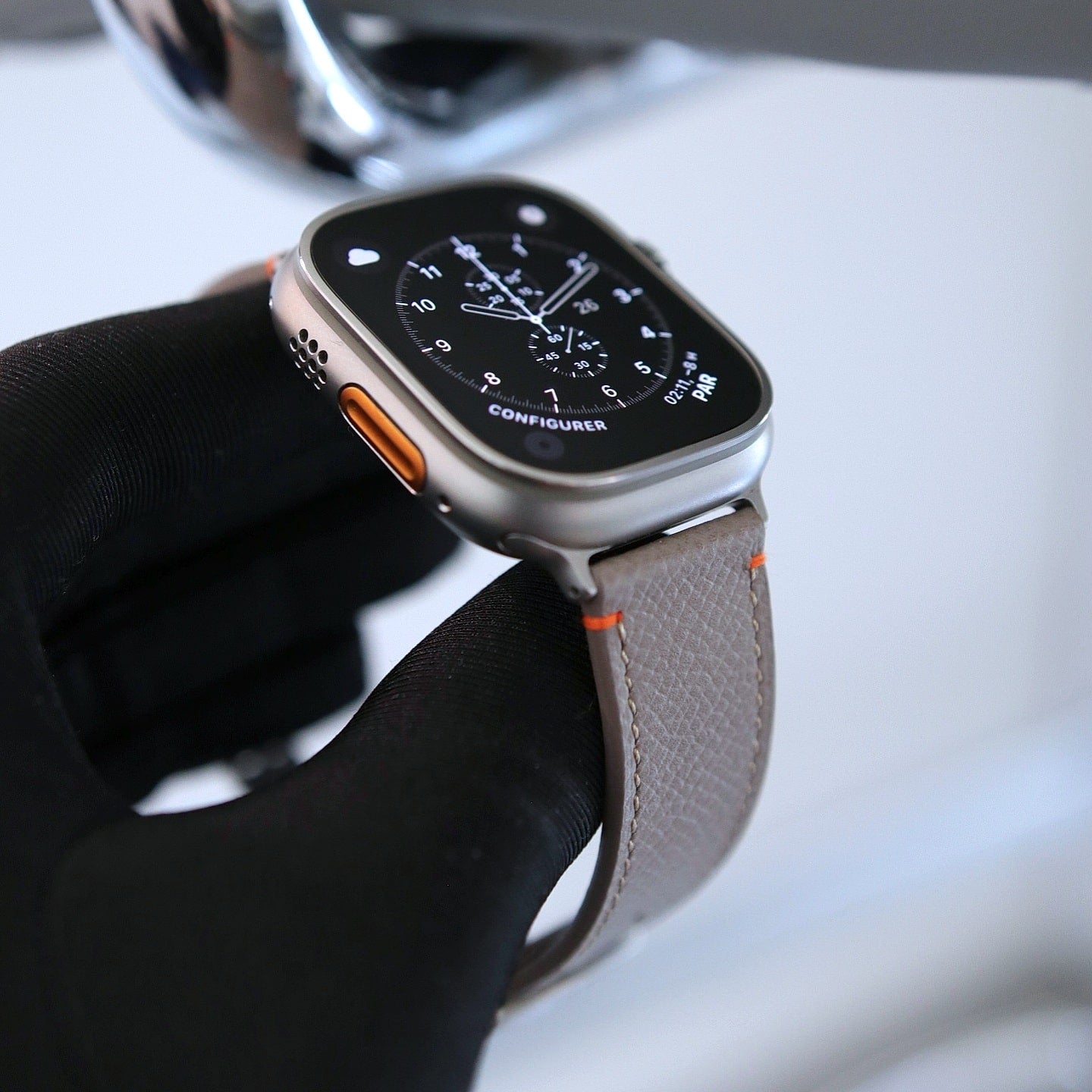 Apple Watch Band - Sandstone Duo Edition - French Epsom leather