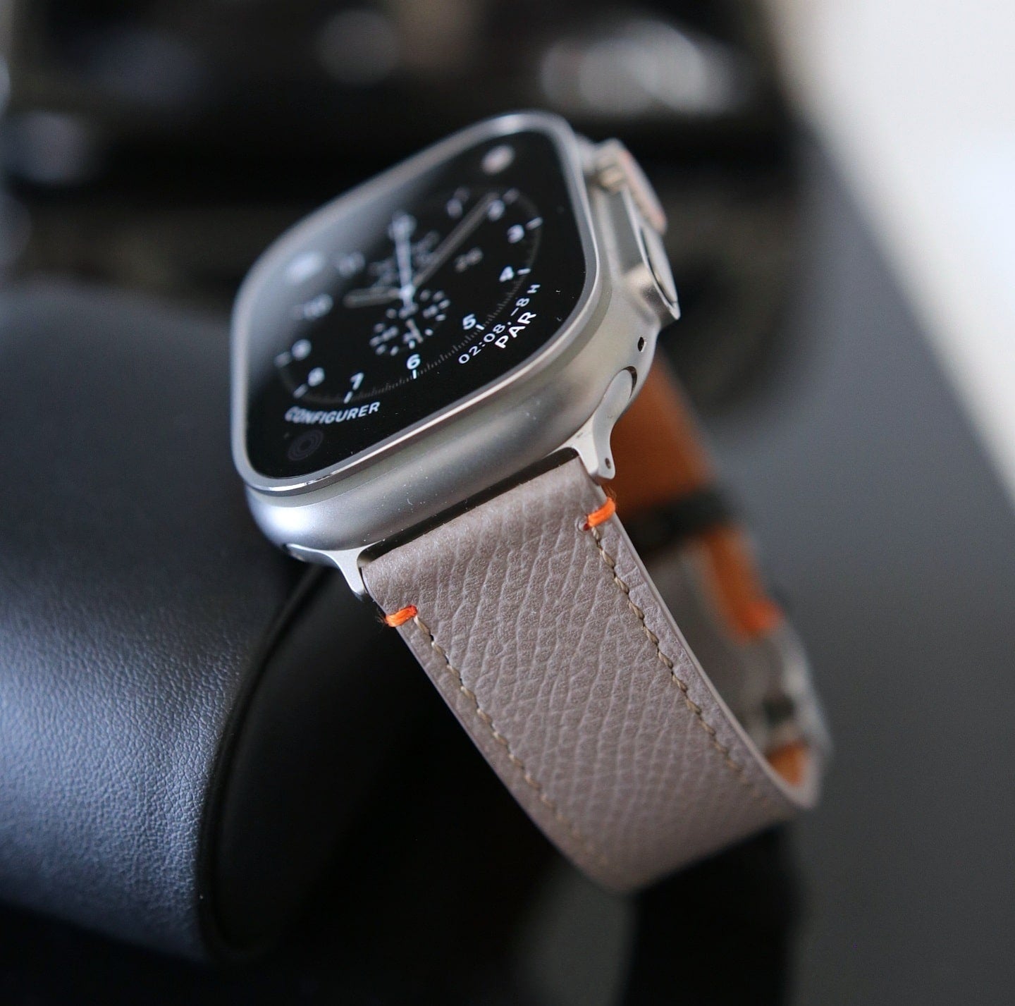 Apple Watch Band - Sandstone Duo Edition - French Epsom leather