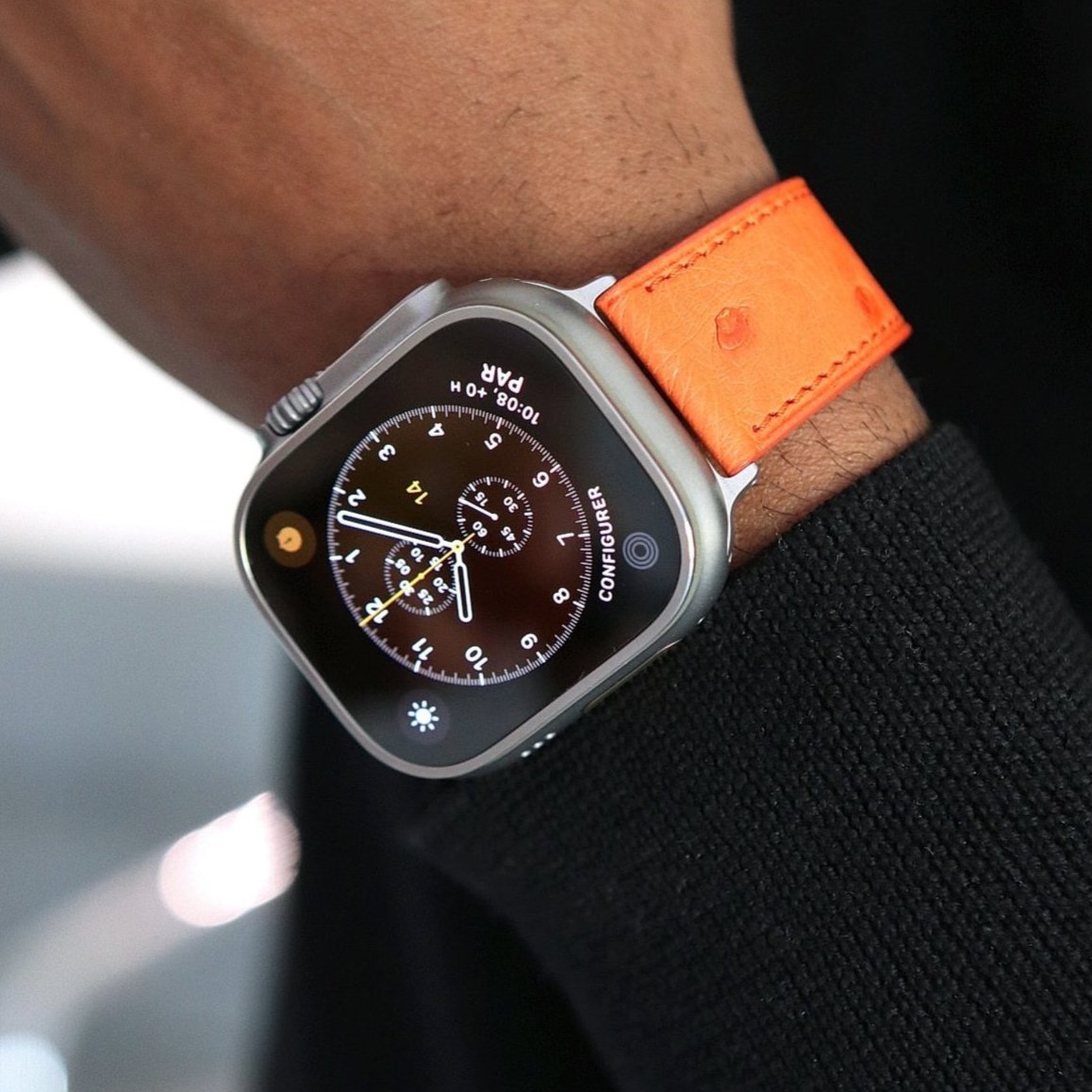 Apple Watch Band - Orangé Edition - Ostrich leather