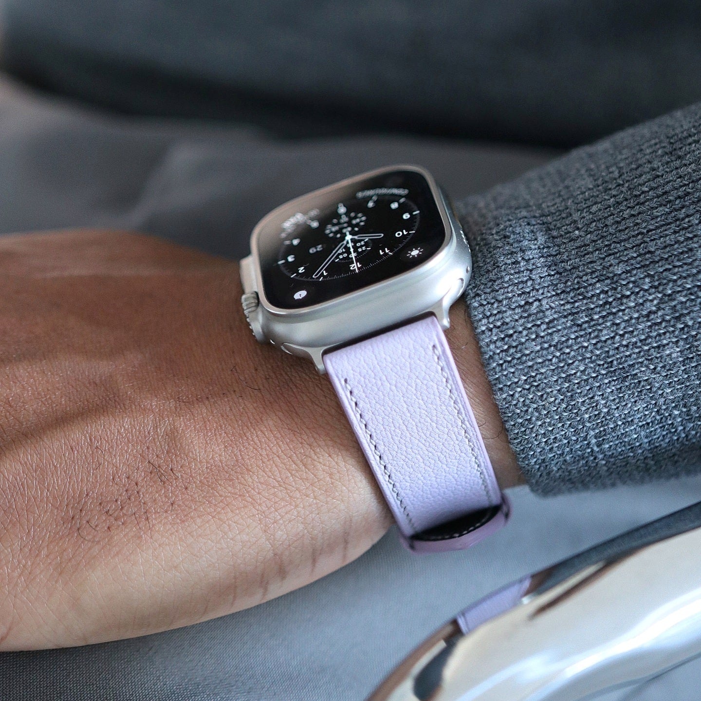 Apple watch band - Lavande Luxe Edition - French Chèvre leather