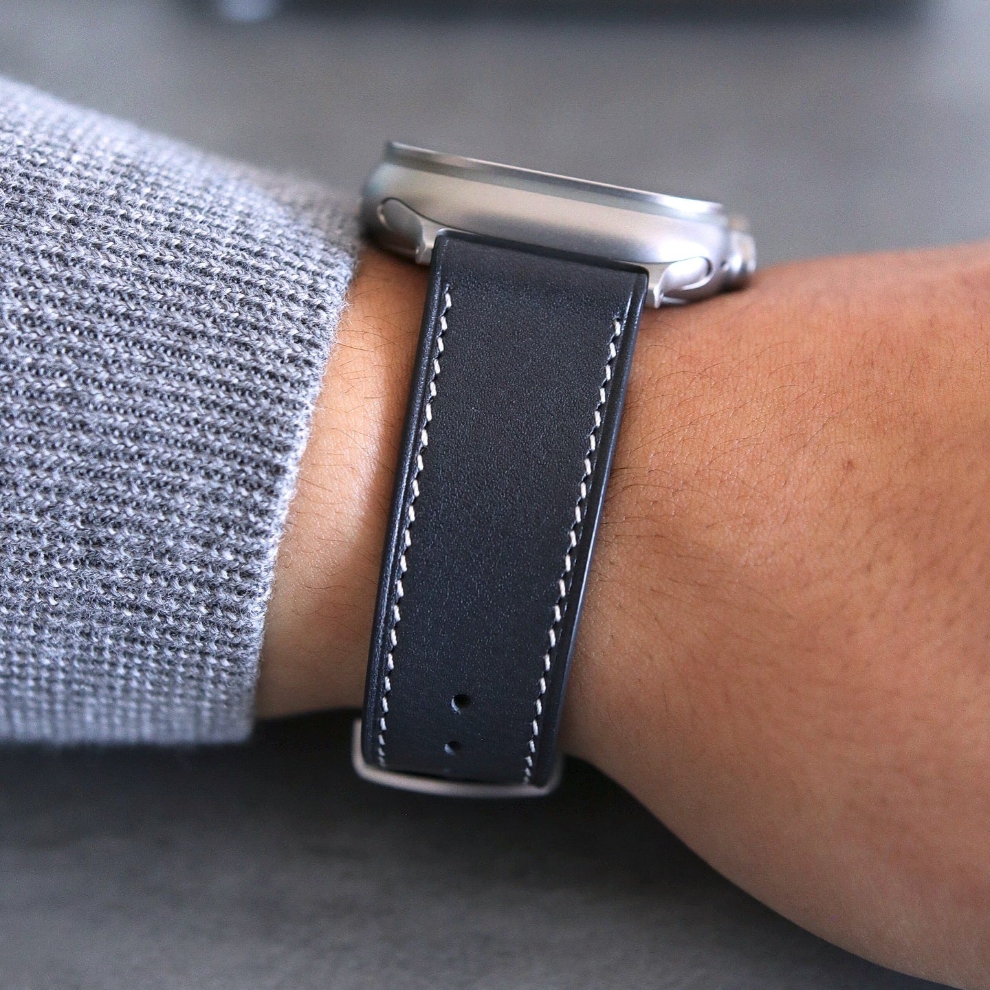 Apple Watch Band - Bleu Barénia Edition - French Barénia leather