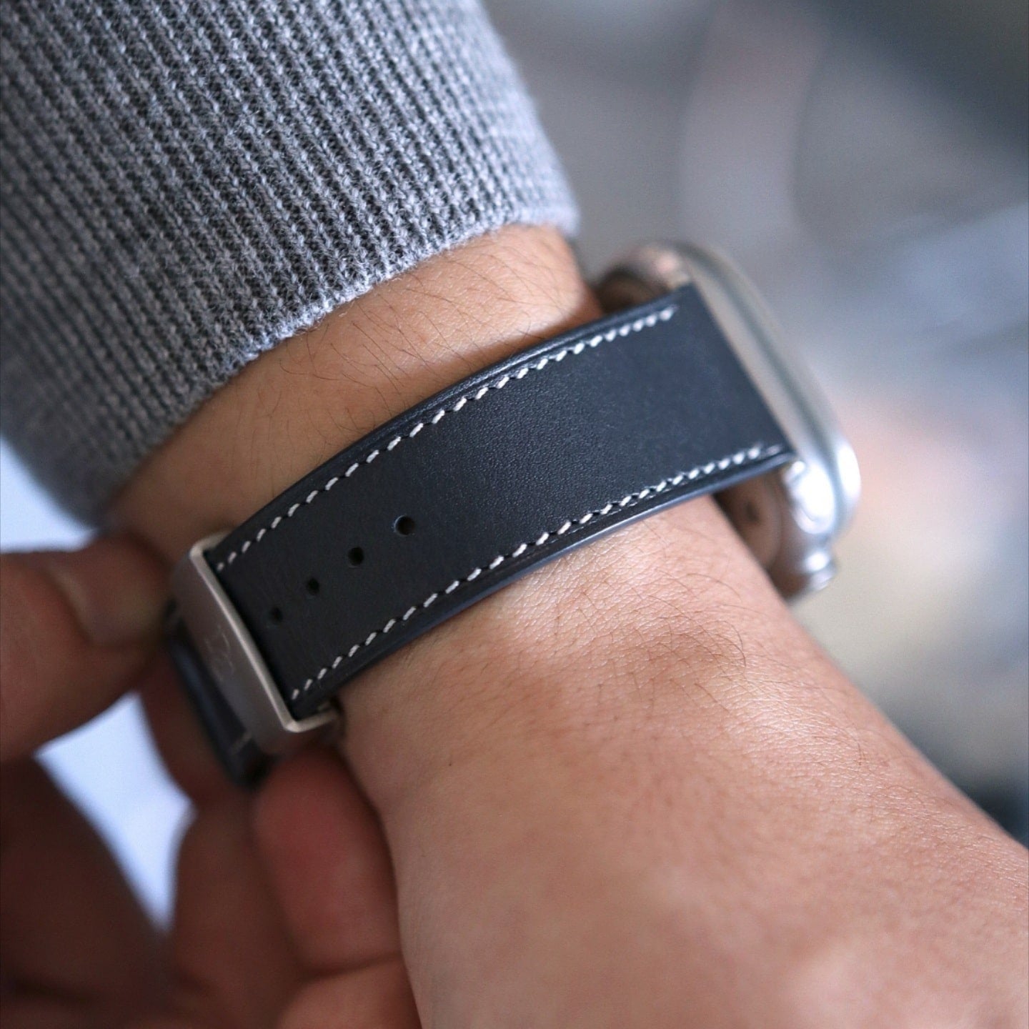 Apple Watch Band - Bleu Barénia Edition - French Barénia leather