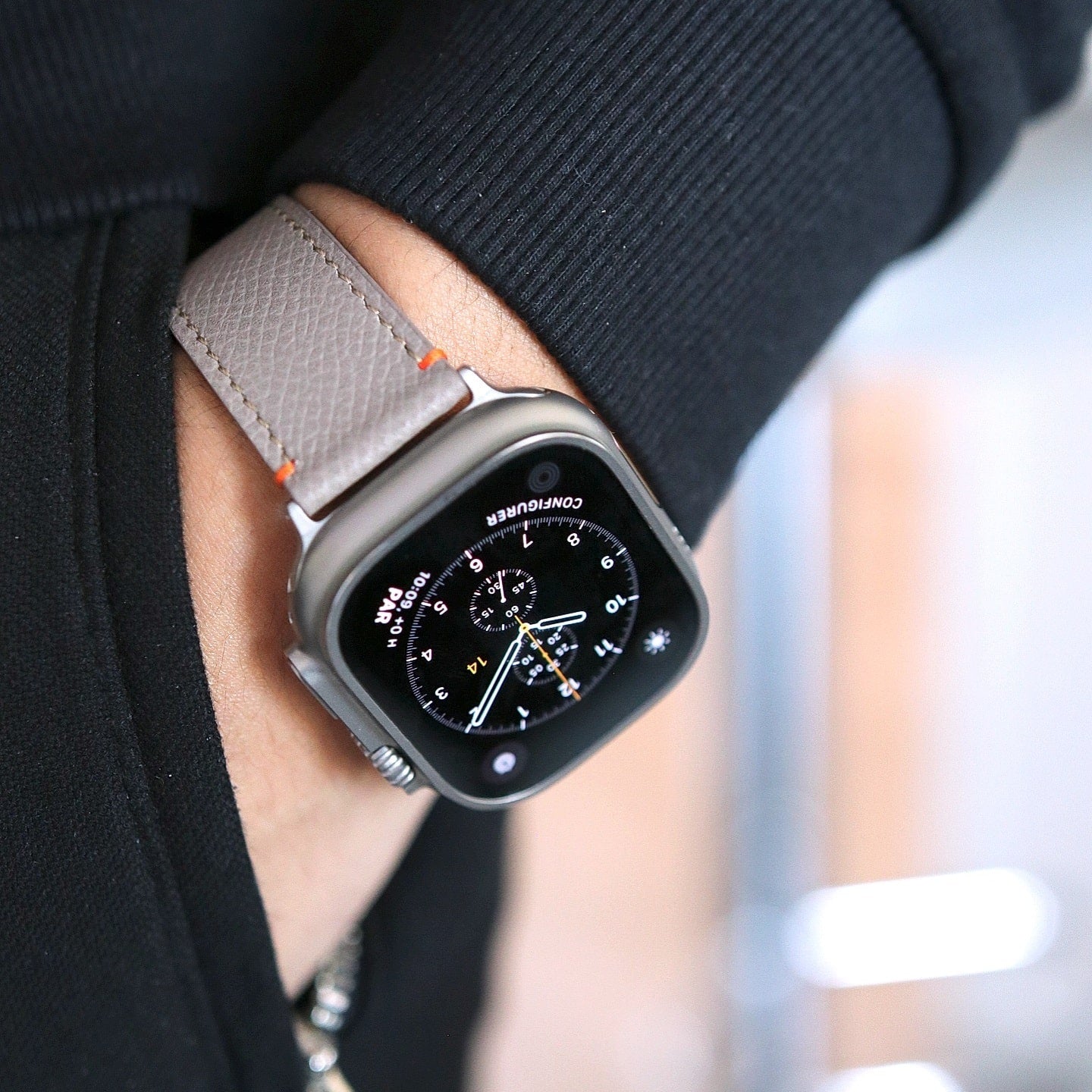 Apple Watch Band - Sandstone Duo Edition - French Epsom leather