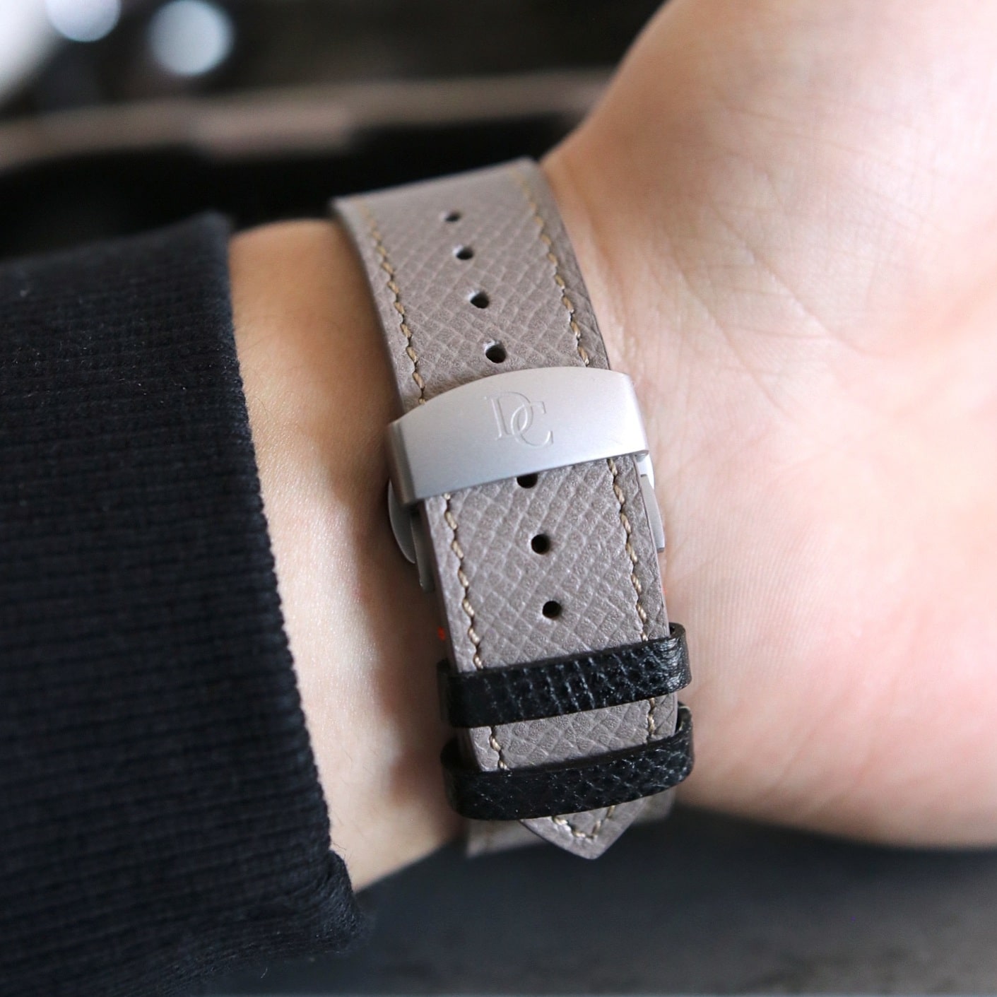 Apple Watch Band - Sandstone Duo Edition - French Epsom leather