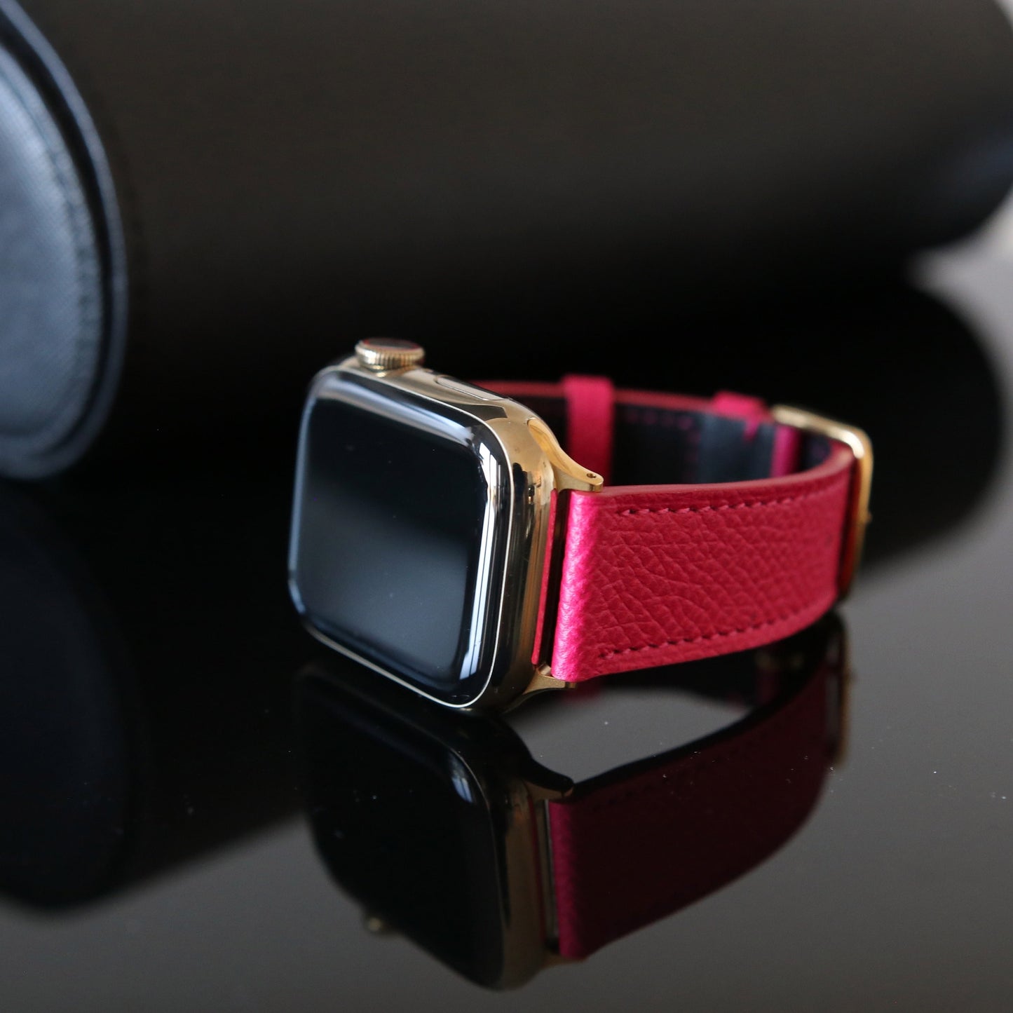 Apple Watch Band - Fuchsia Intense Edition - French Epsom leather