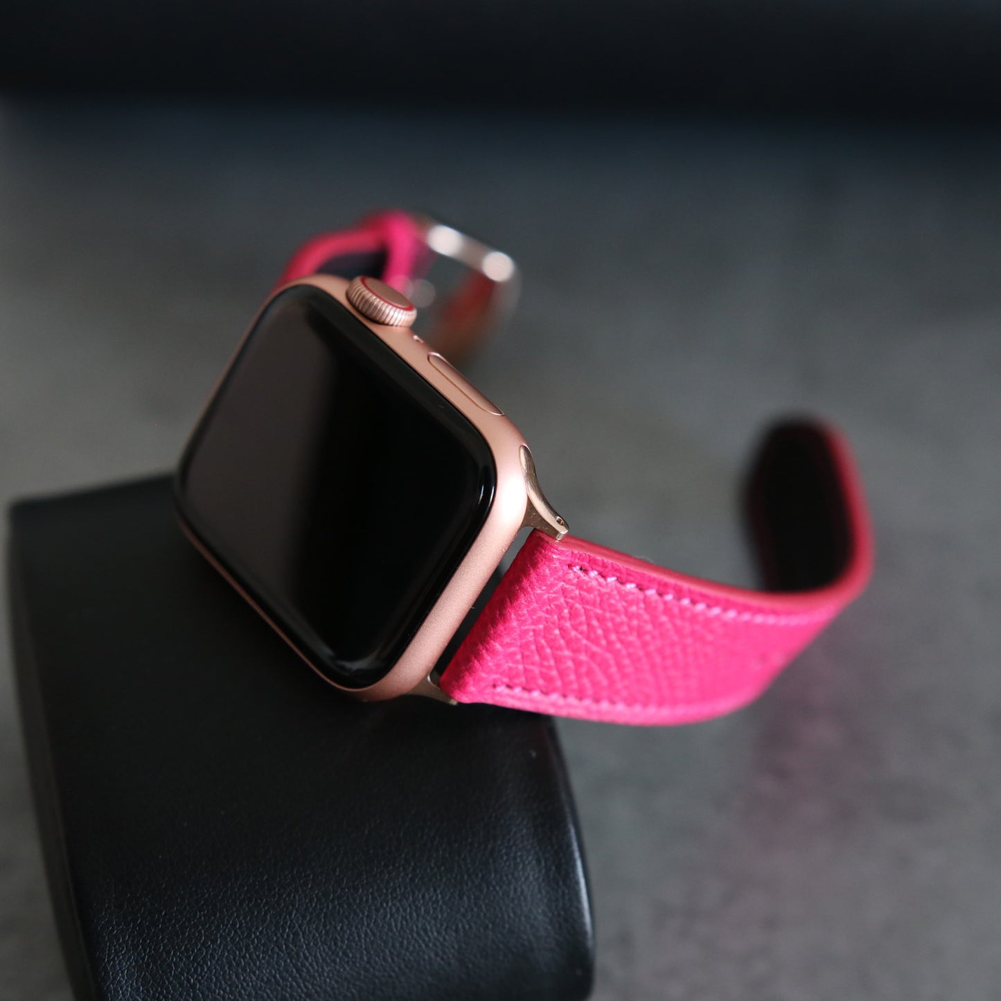 Apple Watch Band - Fuchsia Intense Edition - French Epsom leather