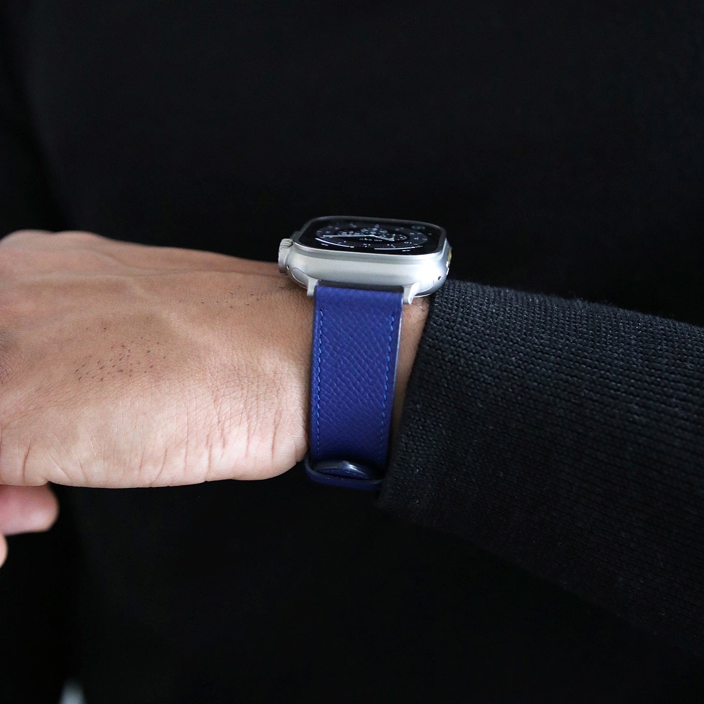 Apple Watch Band - Bleu Royal Edition - French Epsom leather