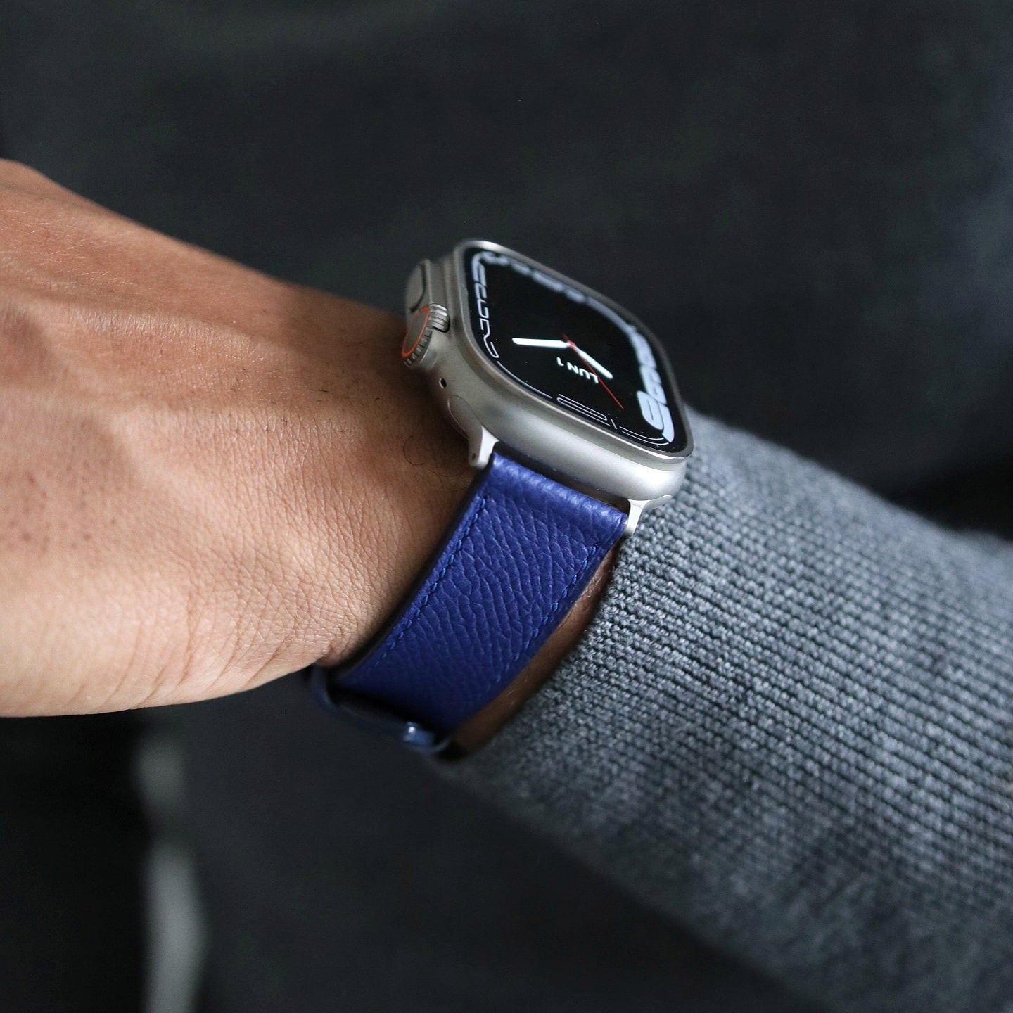 Apple Watch Band - Bleu Royal Edition - French Epsom leather