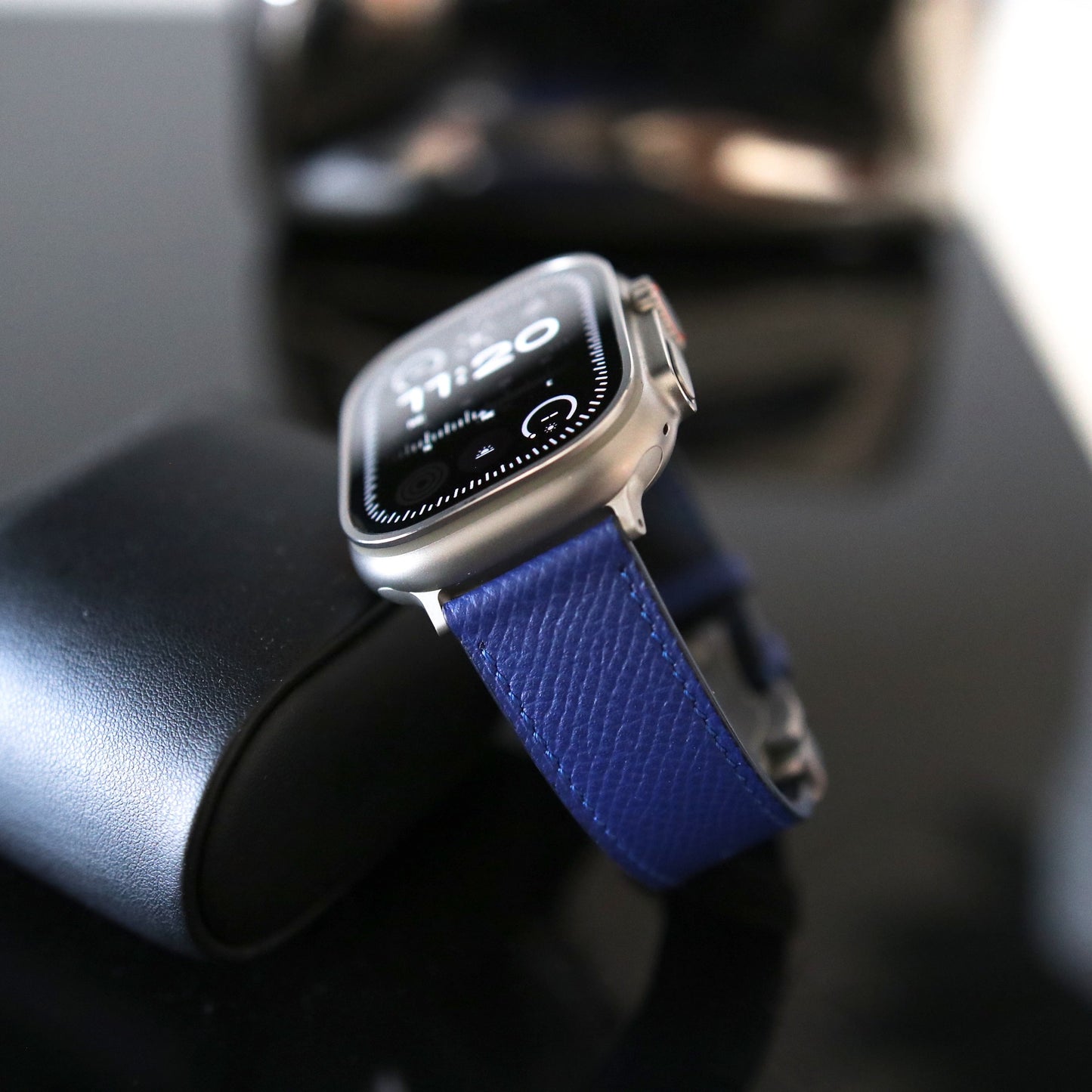 Apple Watch Band - Bleu Royal Edition - French Epsom leather