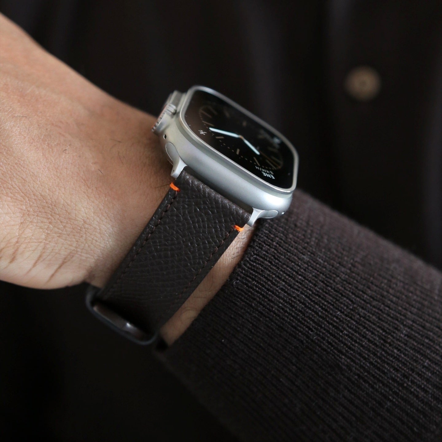 Apple Watch band- Brun Ultra Edition - French Epsom leather