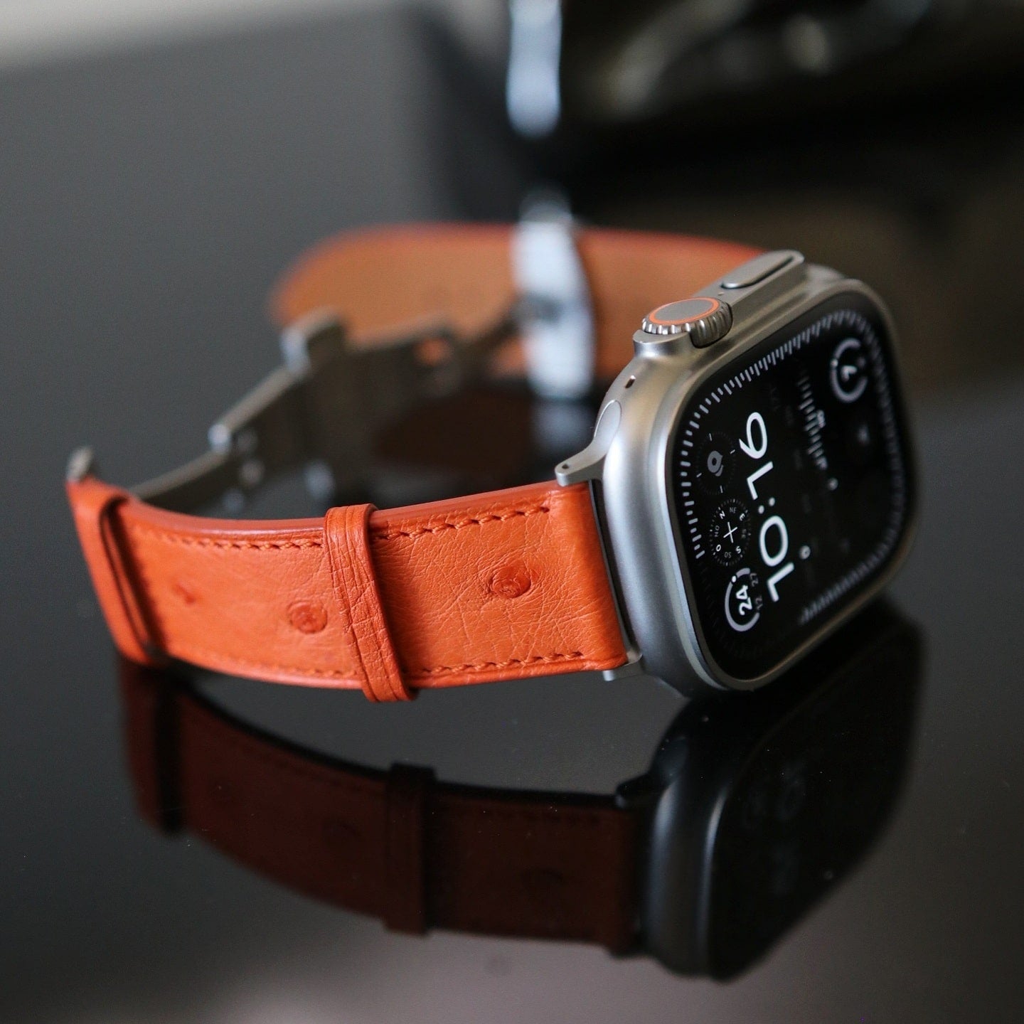 Apple Watch Band - Orangé Edition - Ostrich leather