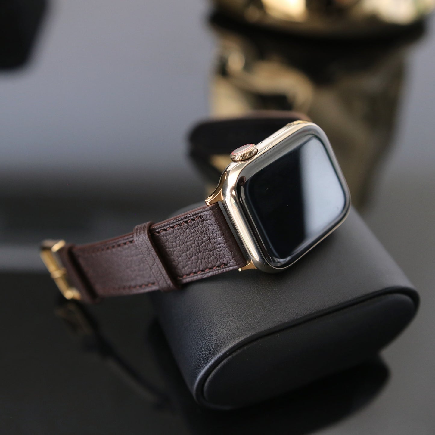 Apple Watch Band - Brun Intense Edition - French Chèvre leather