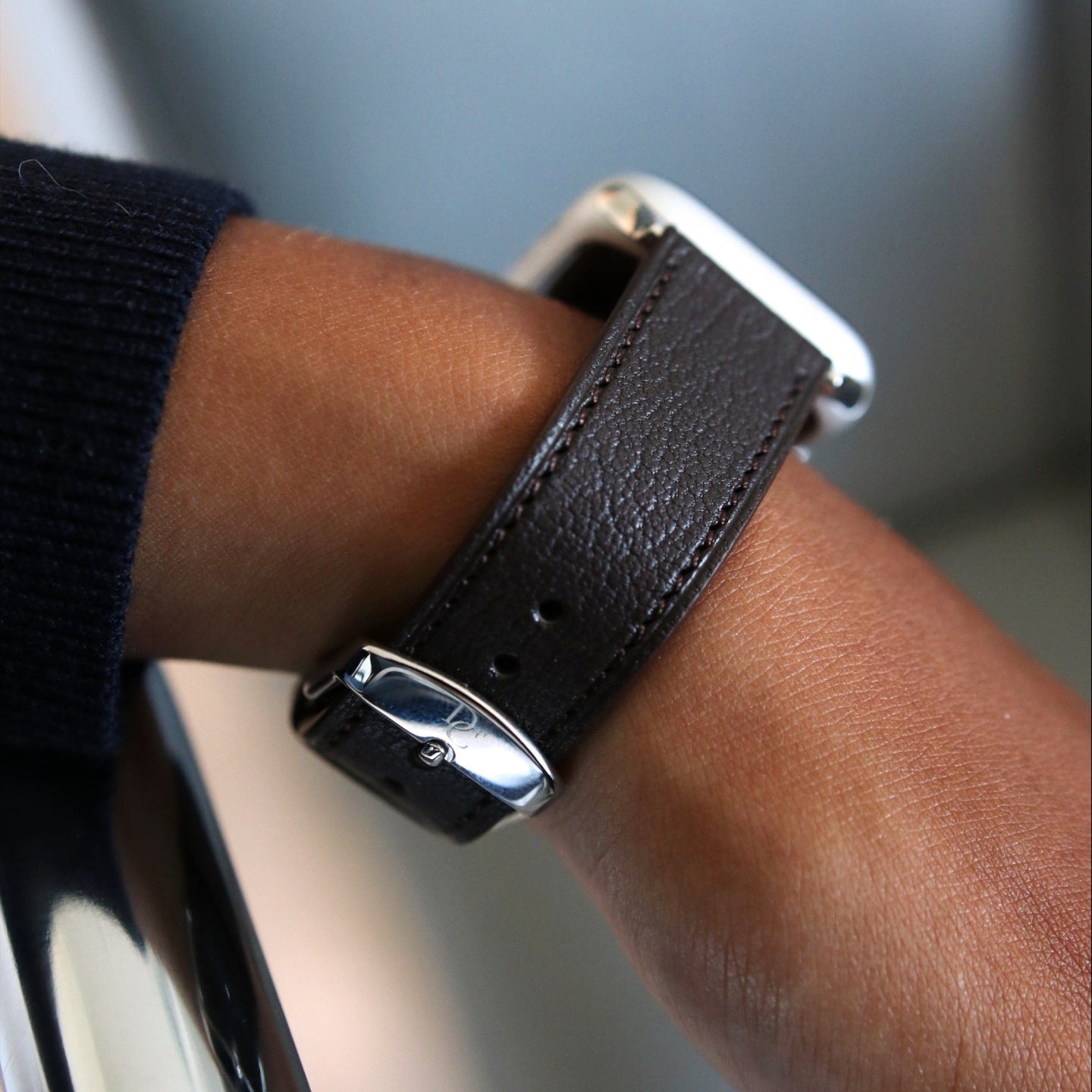 Apple Watch Band - Brun Intense Edition - French Chèvre leather