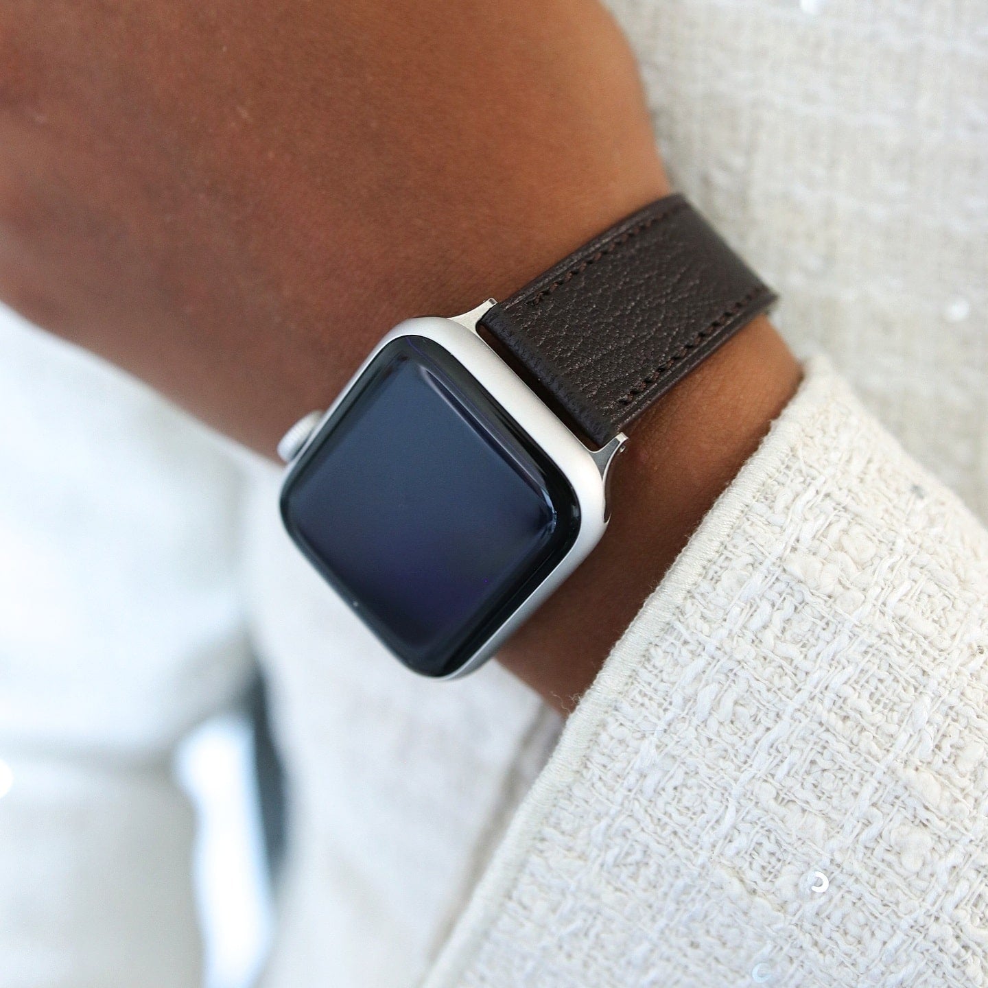 Apple Watch Band - Brun Intense Edition - French Chèvre leather