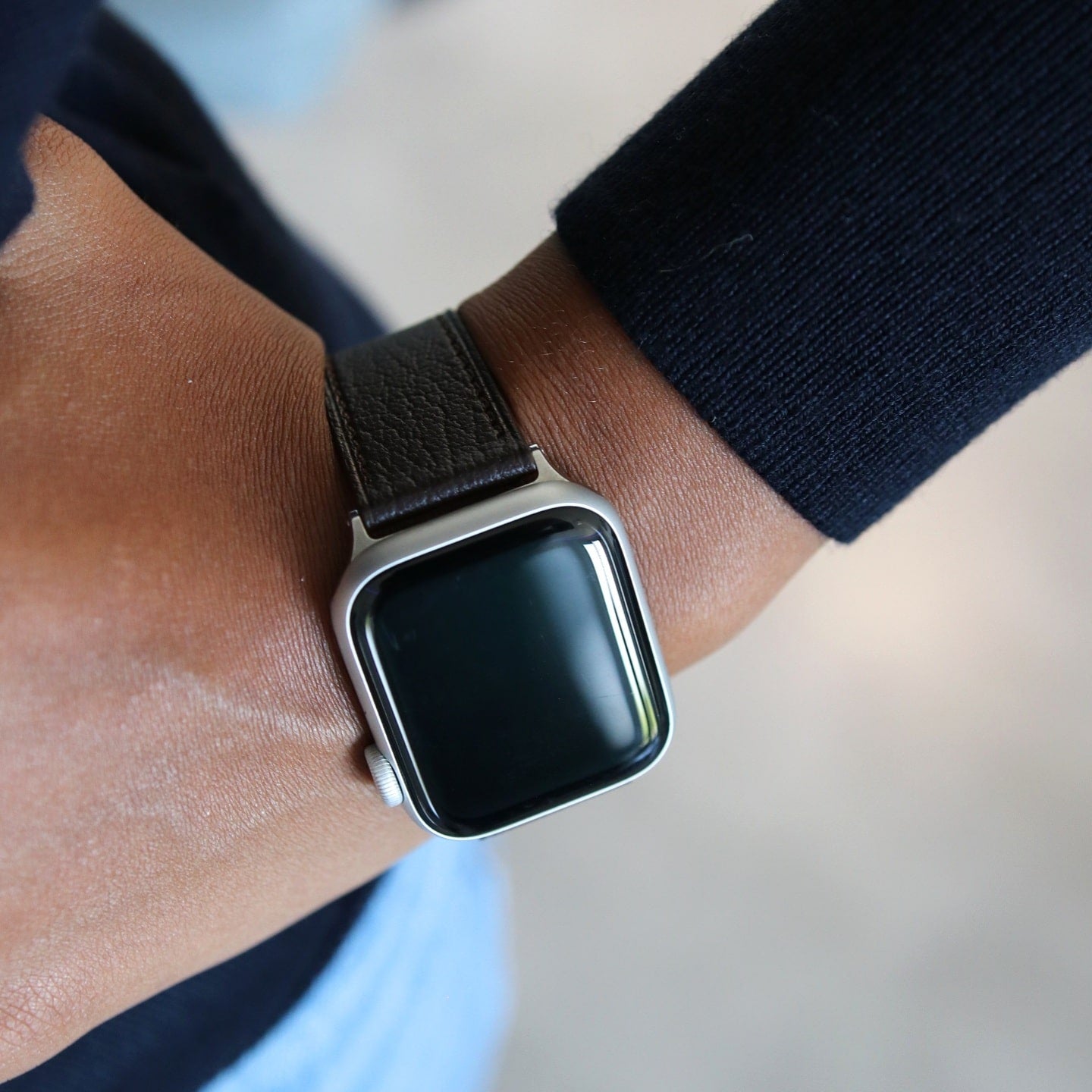 Apple Watch Band - Brun Intense Edition - French Chèvre leather