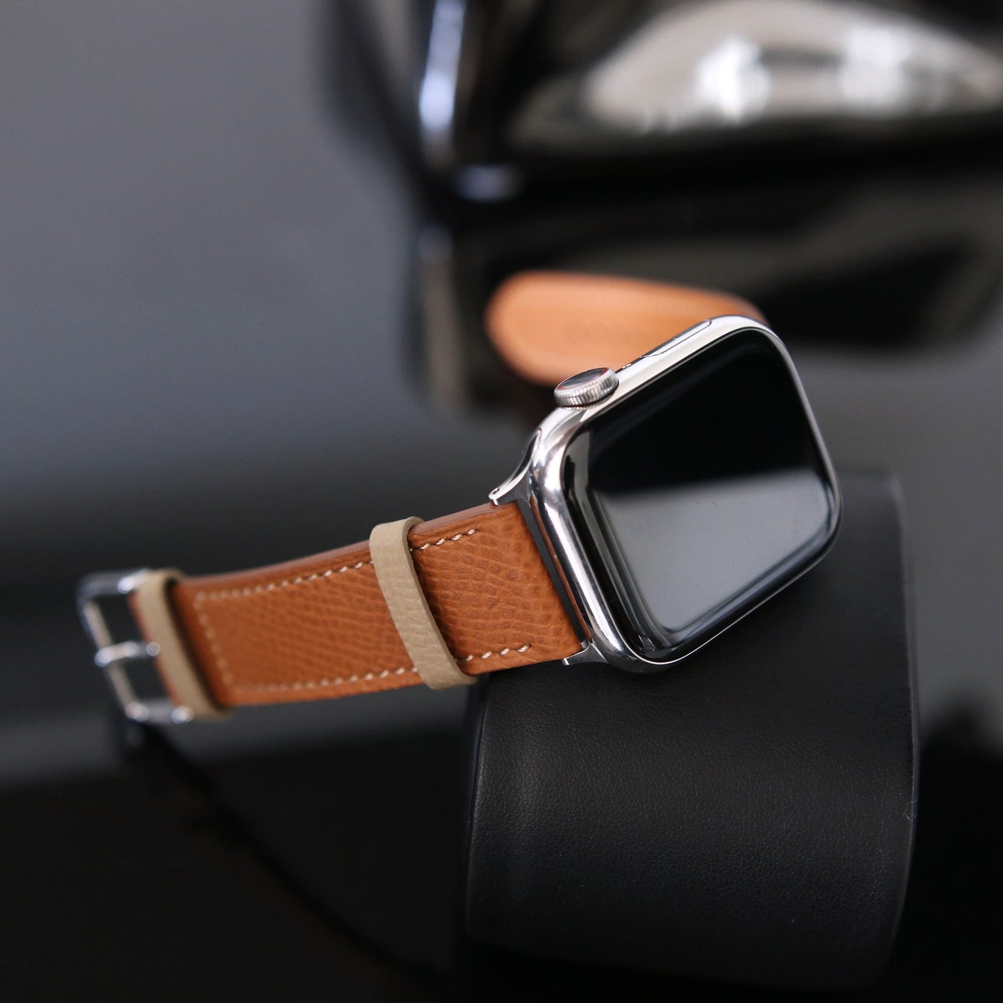 Apple Watch Band - Sable Doré Edition - French Epsom leather