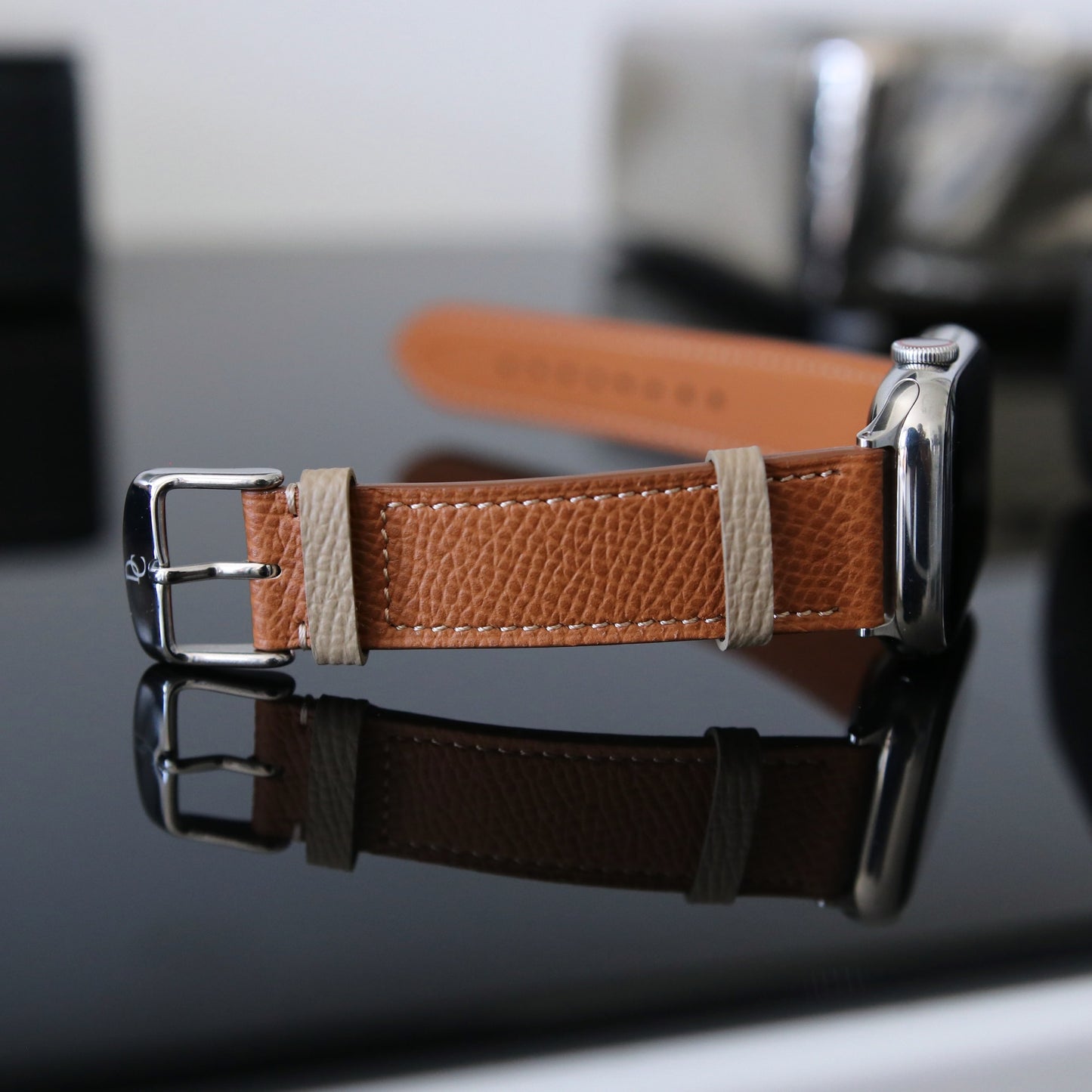 Apple Watch Band - Sable Doré Edition - French Epsom leather