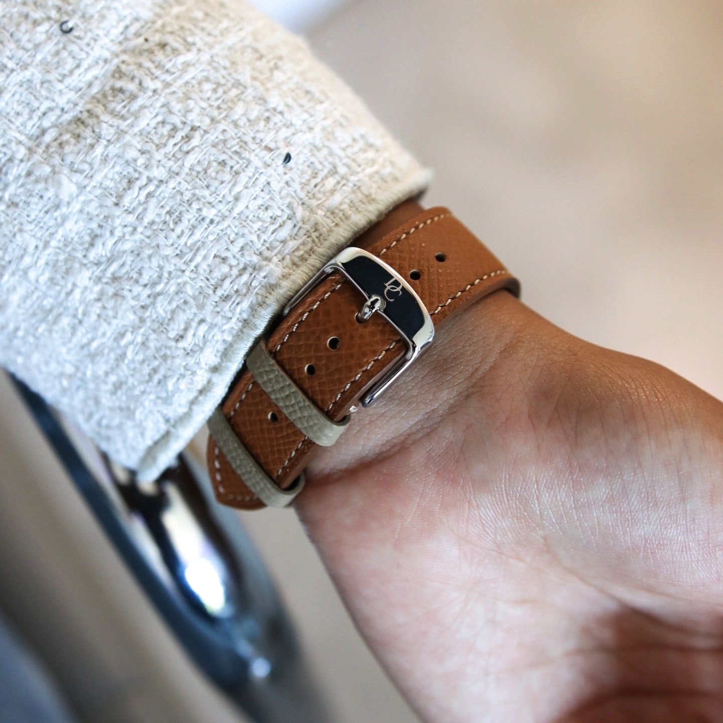 Apple Watch Band - Sable Doré Edition - French Epsom leather
