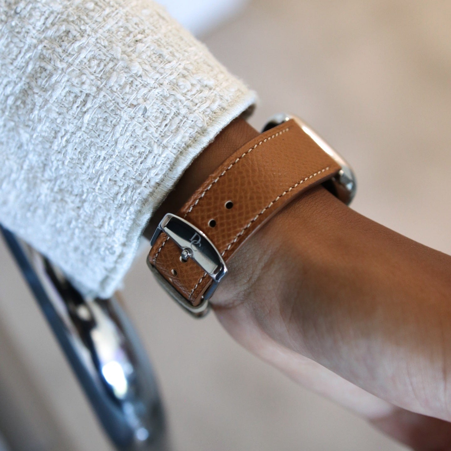 Apple Watch Band - Sable Doré Edition - French Epsom leather