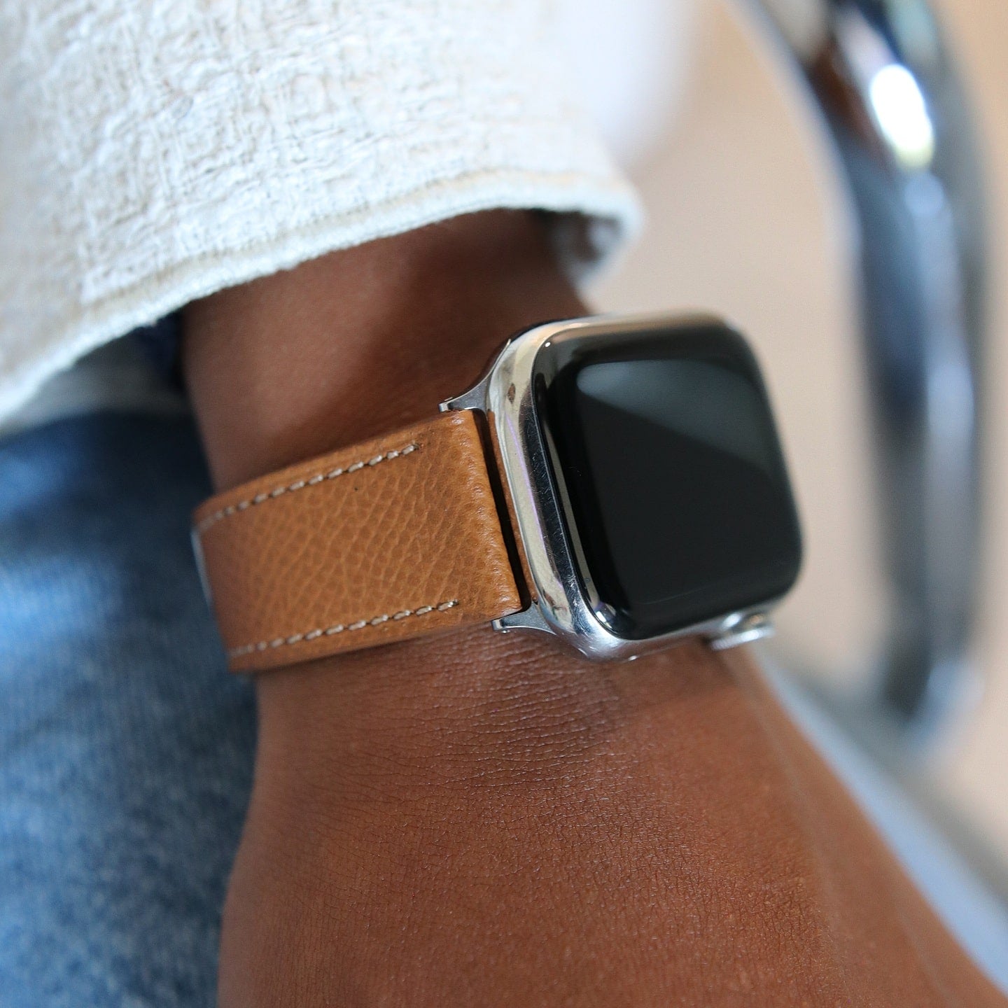 Apple Watch Band - Sable Doré Edition - French Epsom leather