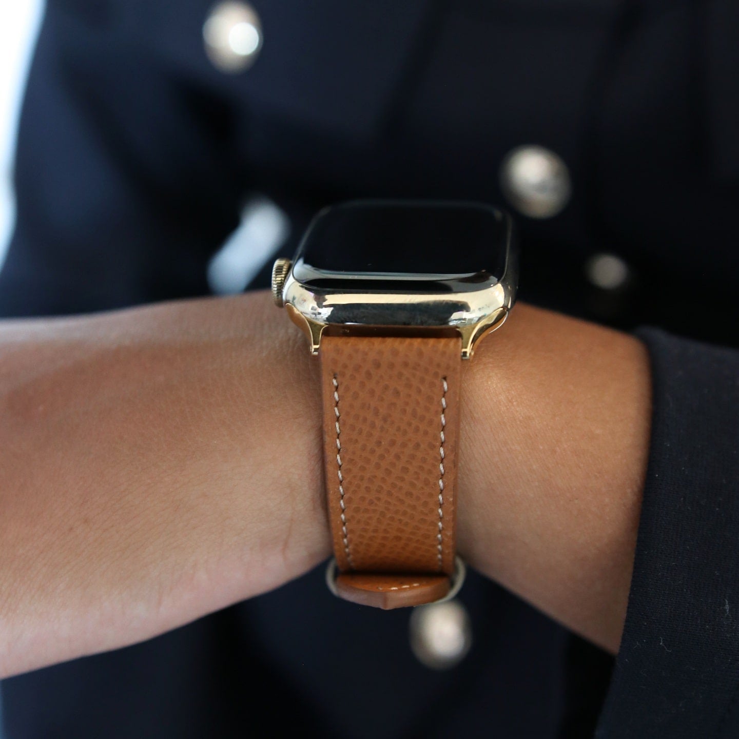 Apple Watch Band - Sable Doré Edition - French Epsom leather
