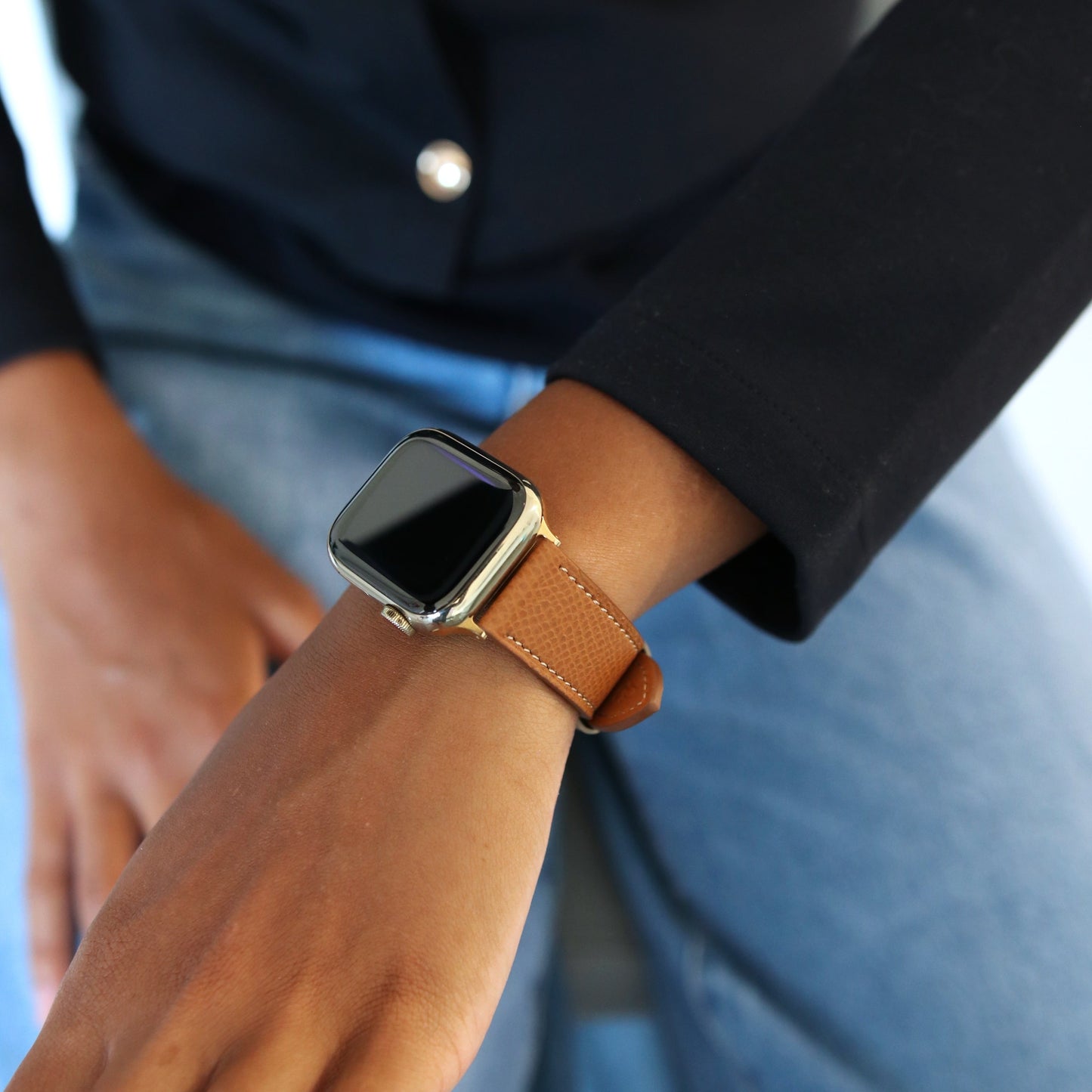 Apple Watch Band - Sable Doré Edition - French Epsom leather