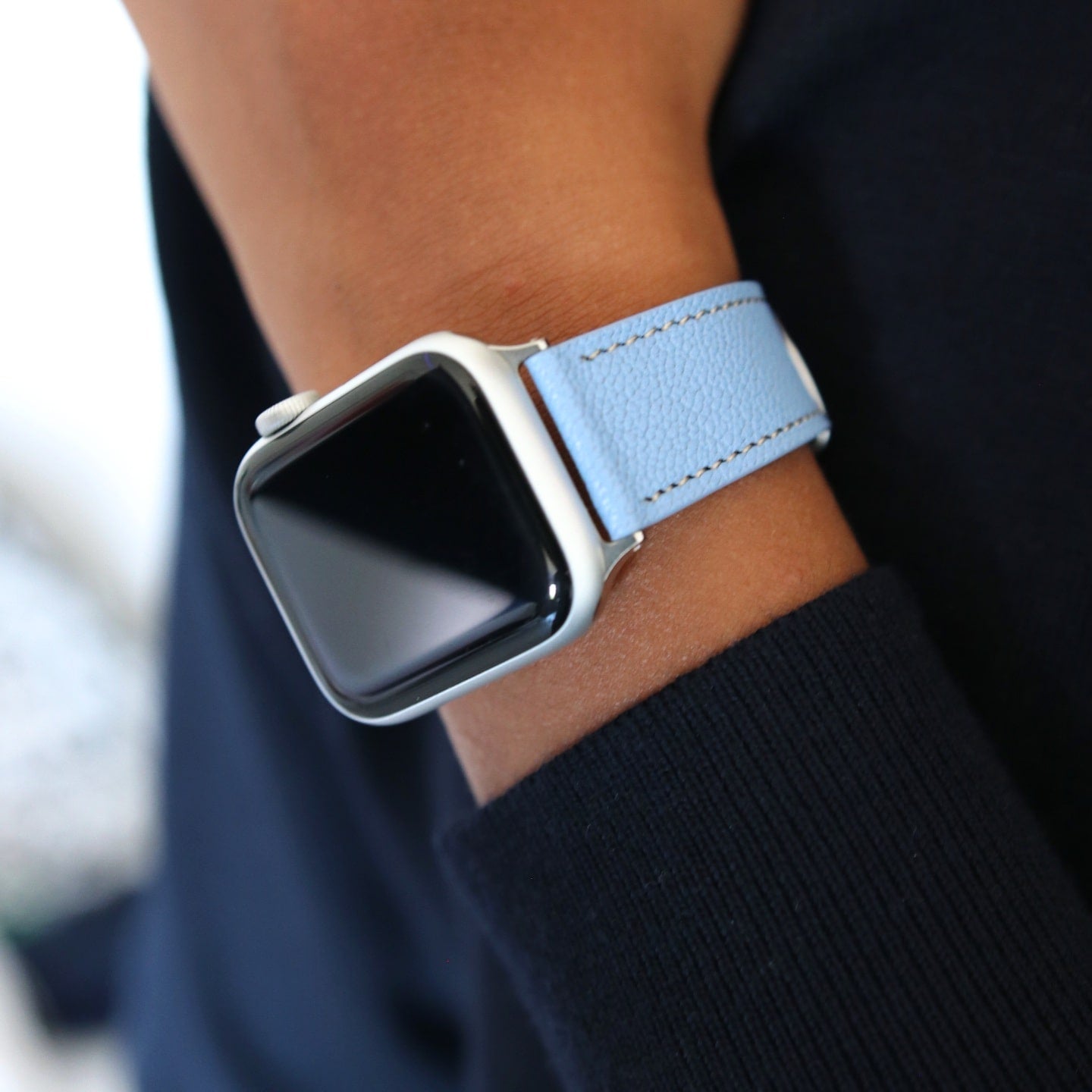 Apple Watch Band - Aqua Vista Edition - French Chèvre leather
