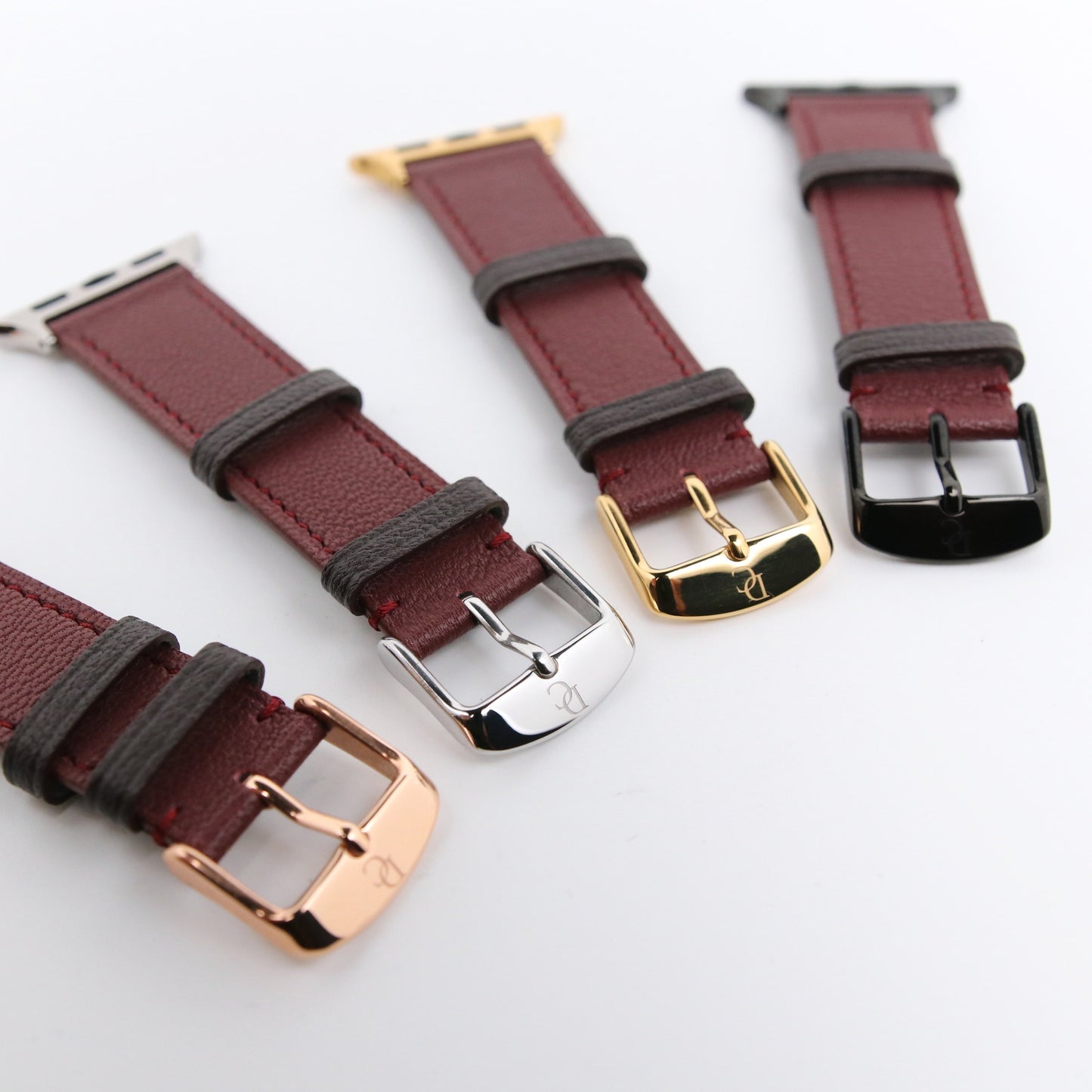 Apple Watch Band - Bordeaux Luxe Edition - French Chèvre leather