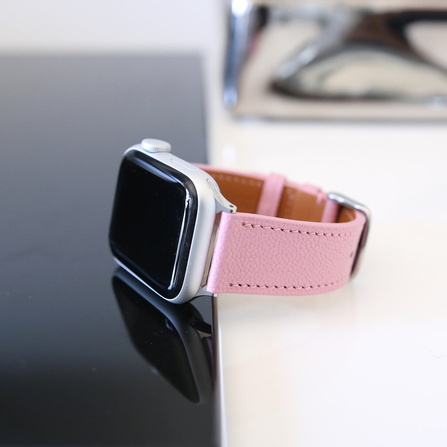 Apple Watch Band - Rose Luxe Edition - French Chèvre leather