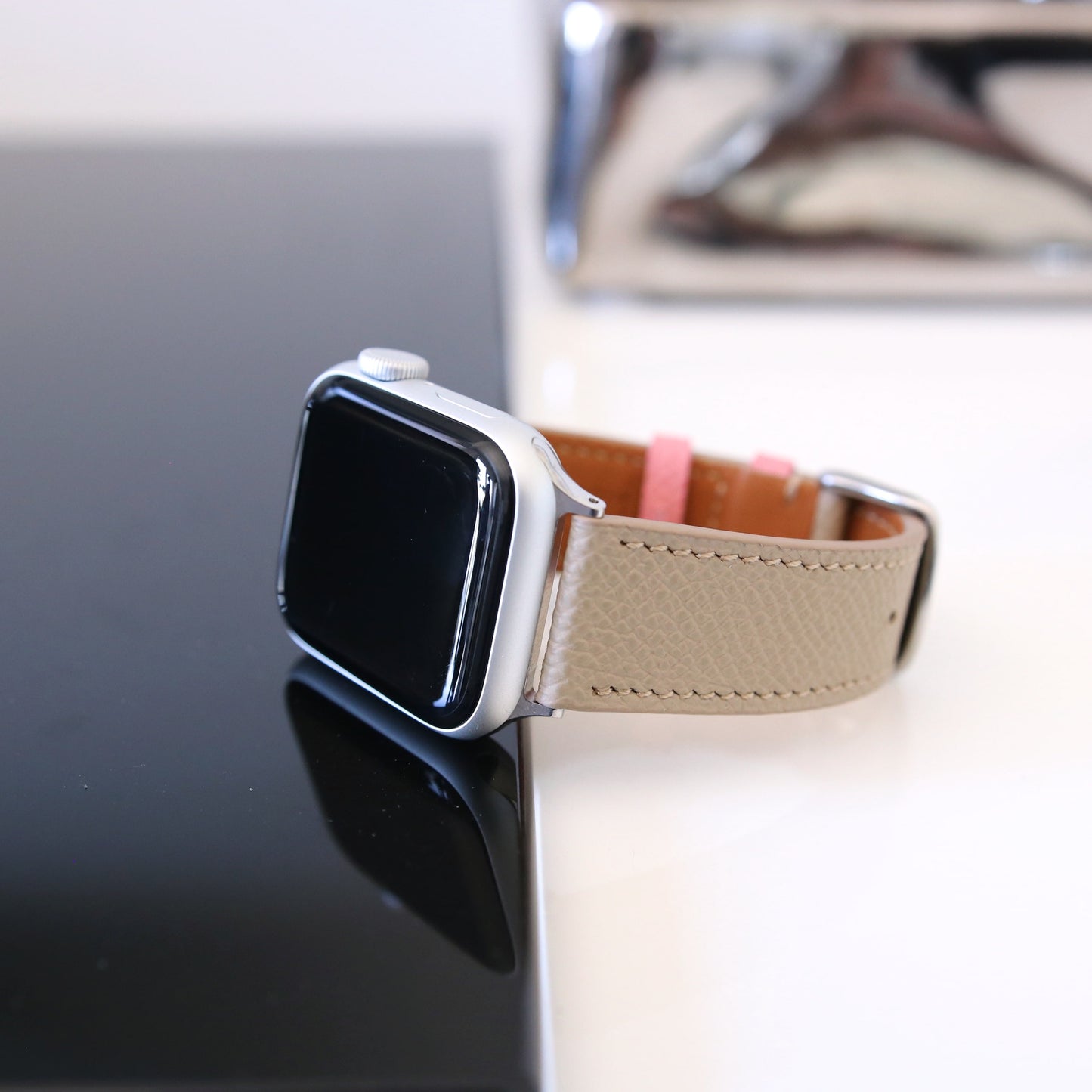Apple Watch Band - Sable Rose Edition - French Epsom leather