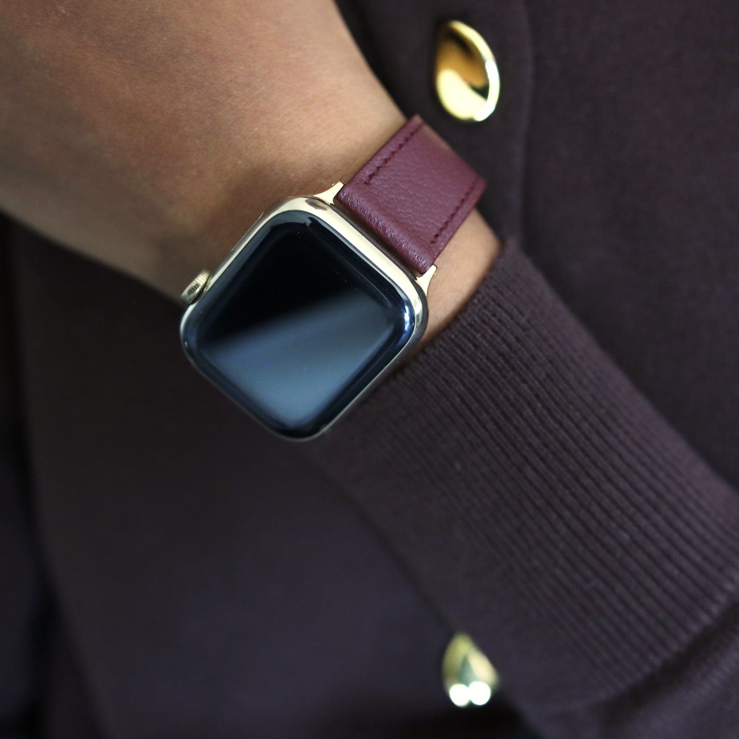 Apple Watch Band - Bordeaux Luxe Edition - French Chèvre leather