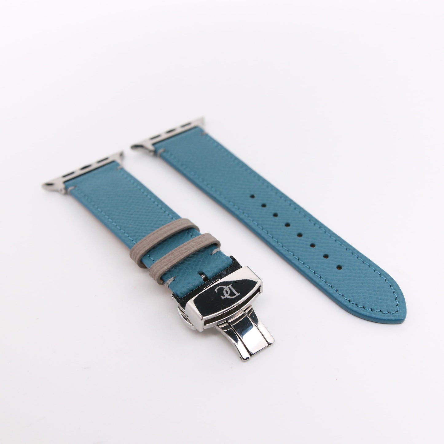Apple Watch Band - Bleu Pastel Edition - French Epsom leather