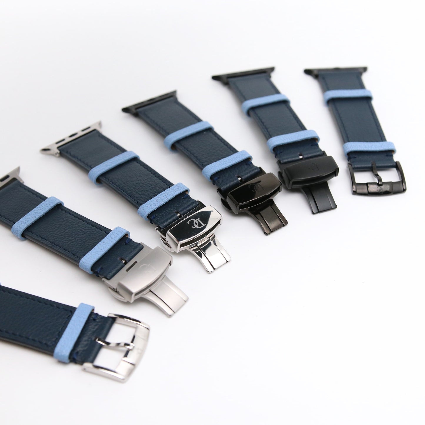 Apple watch band - Bleu Marine Edition - French Chèvre leather