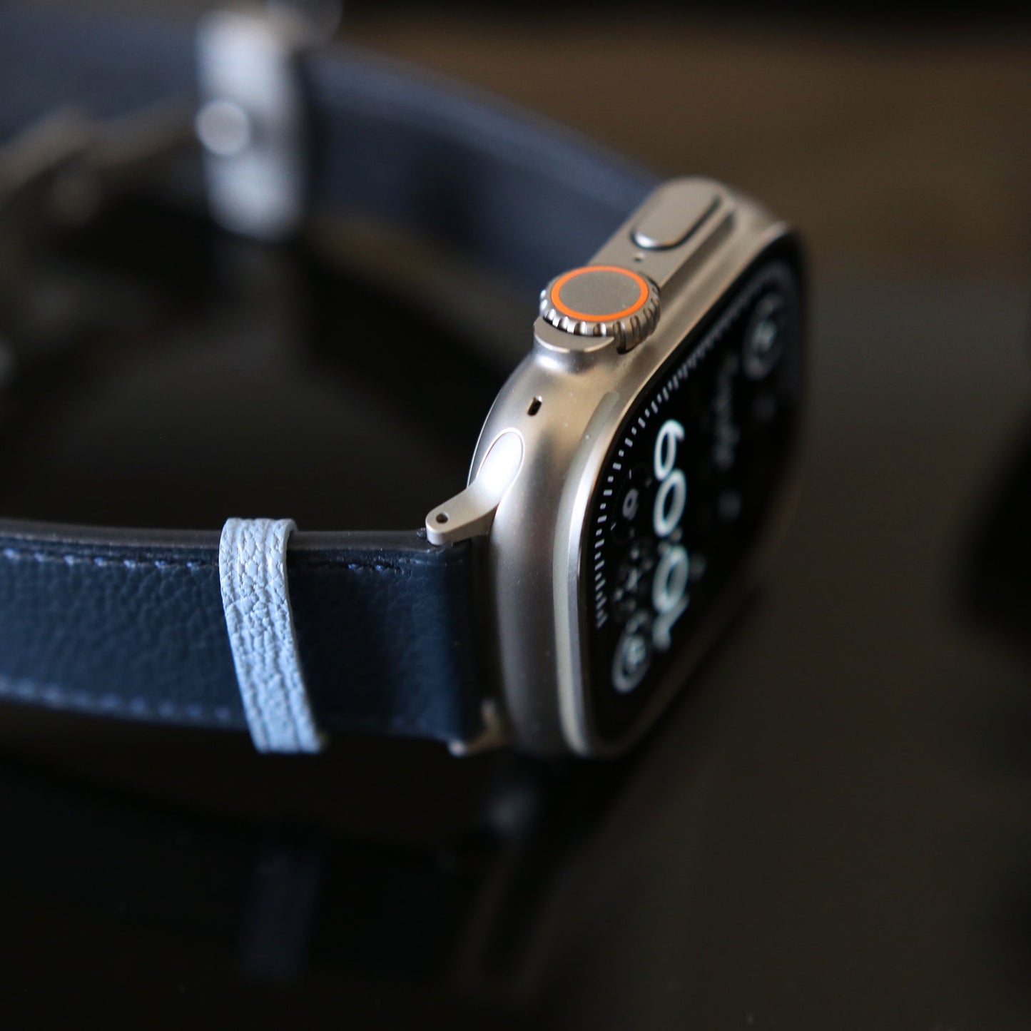 Apple watch band - Bleu Marine Edition - French Chèvre leather