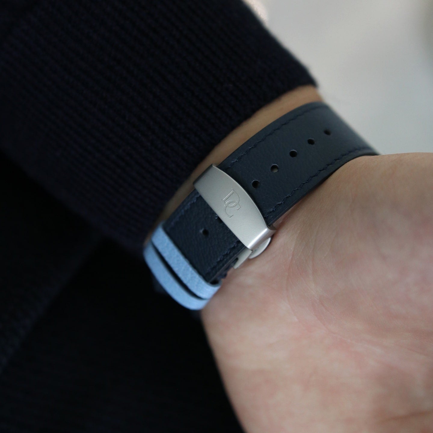 Apple watch band - Bleu Marine Edition - French Chèvre leather