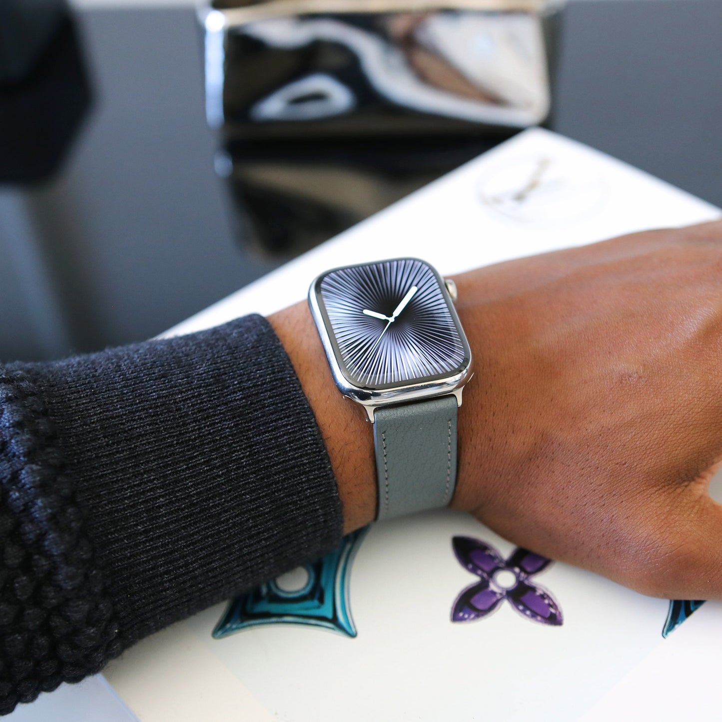 Apple watch band - Nuage Edition - French Chèvre leather