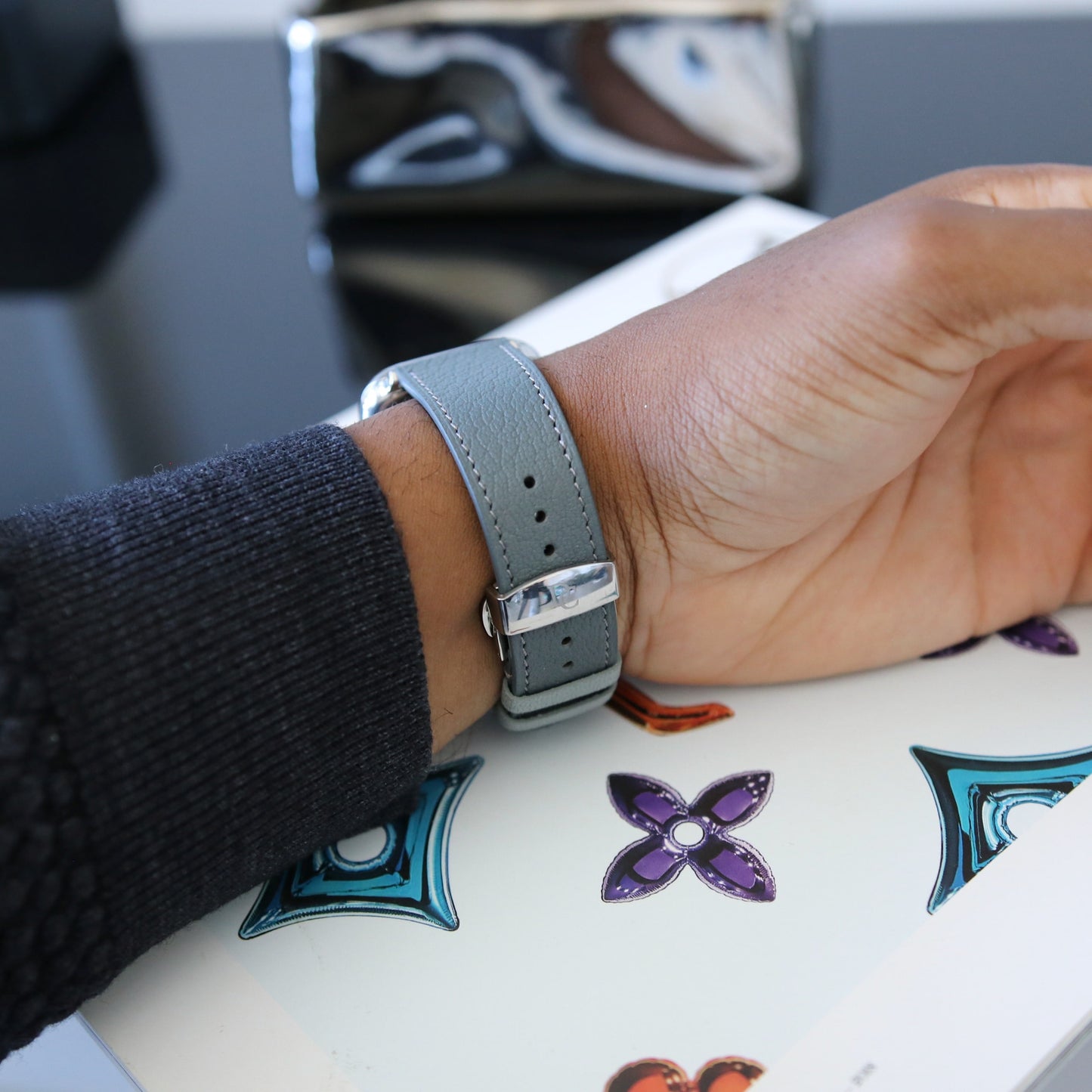 Apple watch band - Nuage Edition - French Chèvre leather
