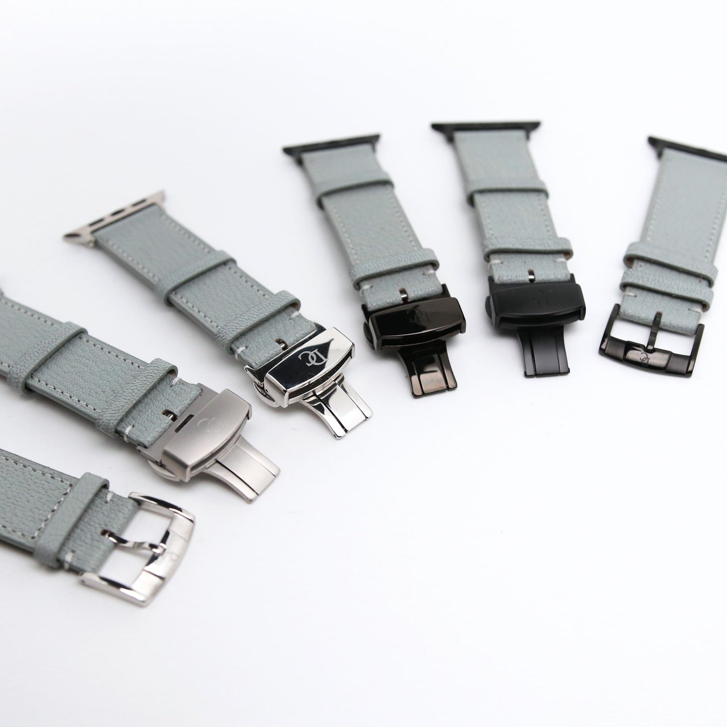 Apple watch band - Gris Galet Edition - French Chèvre leather