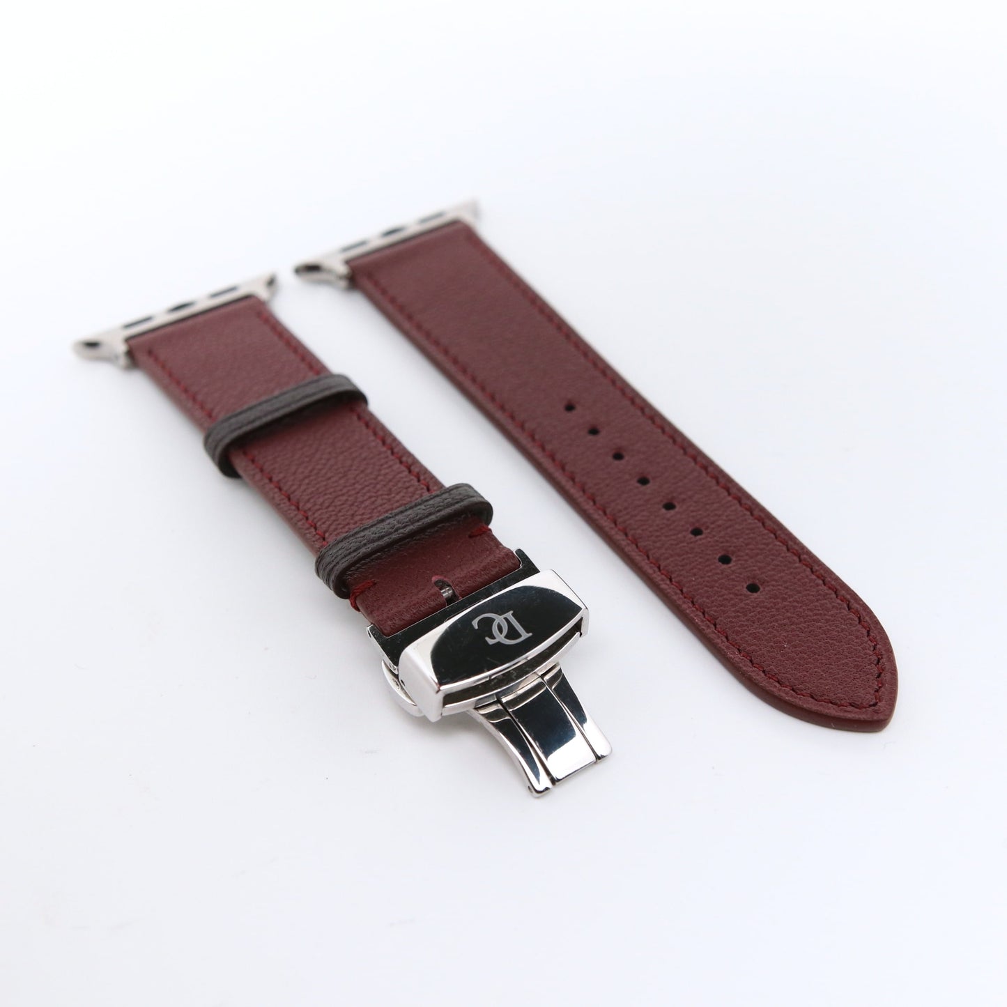 Apple watch band - Bordeaux Luxe Edition - French Chèvre leather