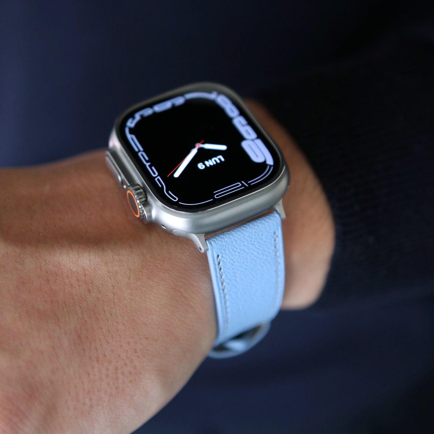 Apple Watch band - Aqua Vista Edition - French Chèvre leather