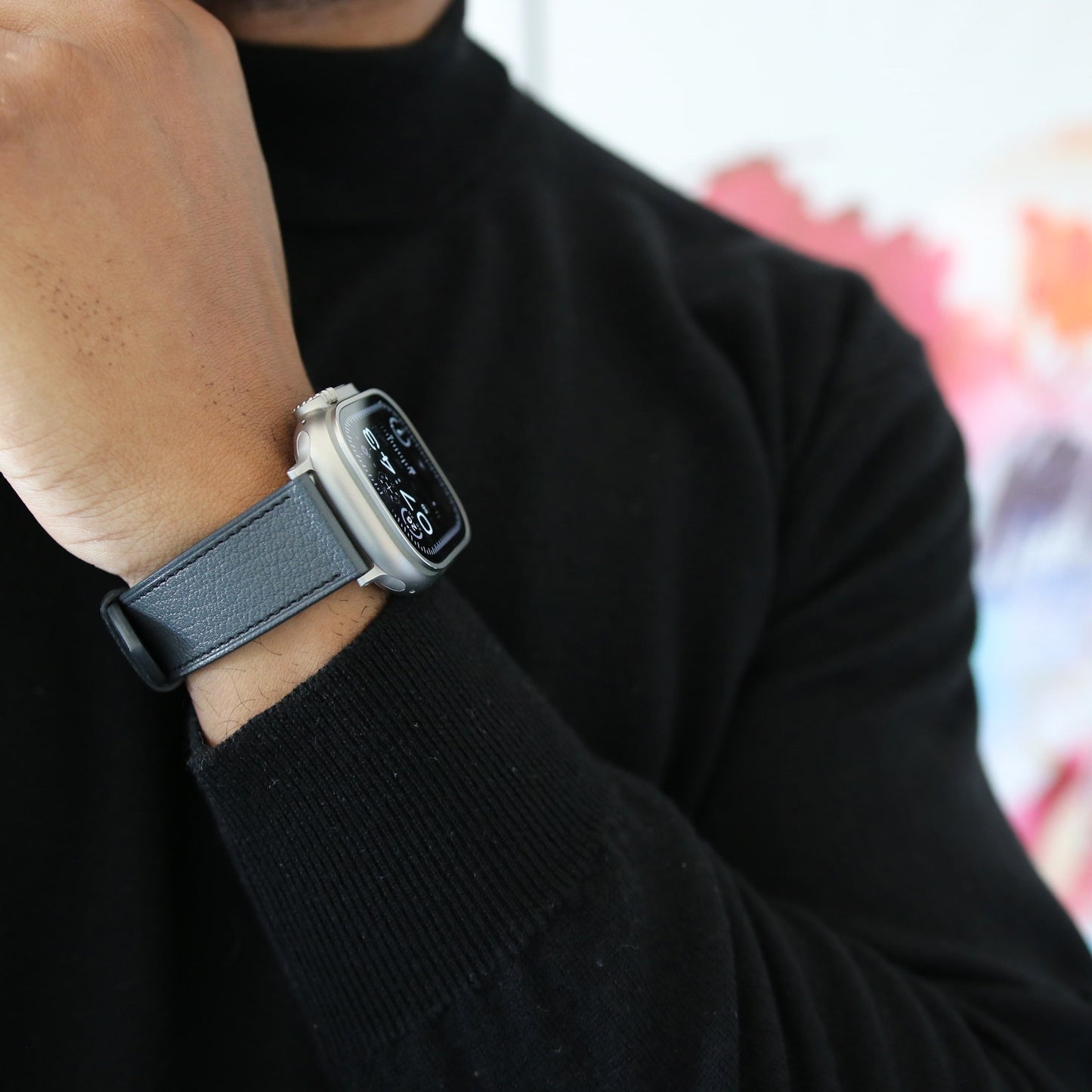 Apple watch band - Storm Edition - French Chèvre leather