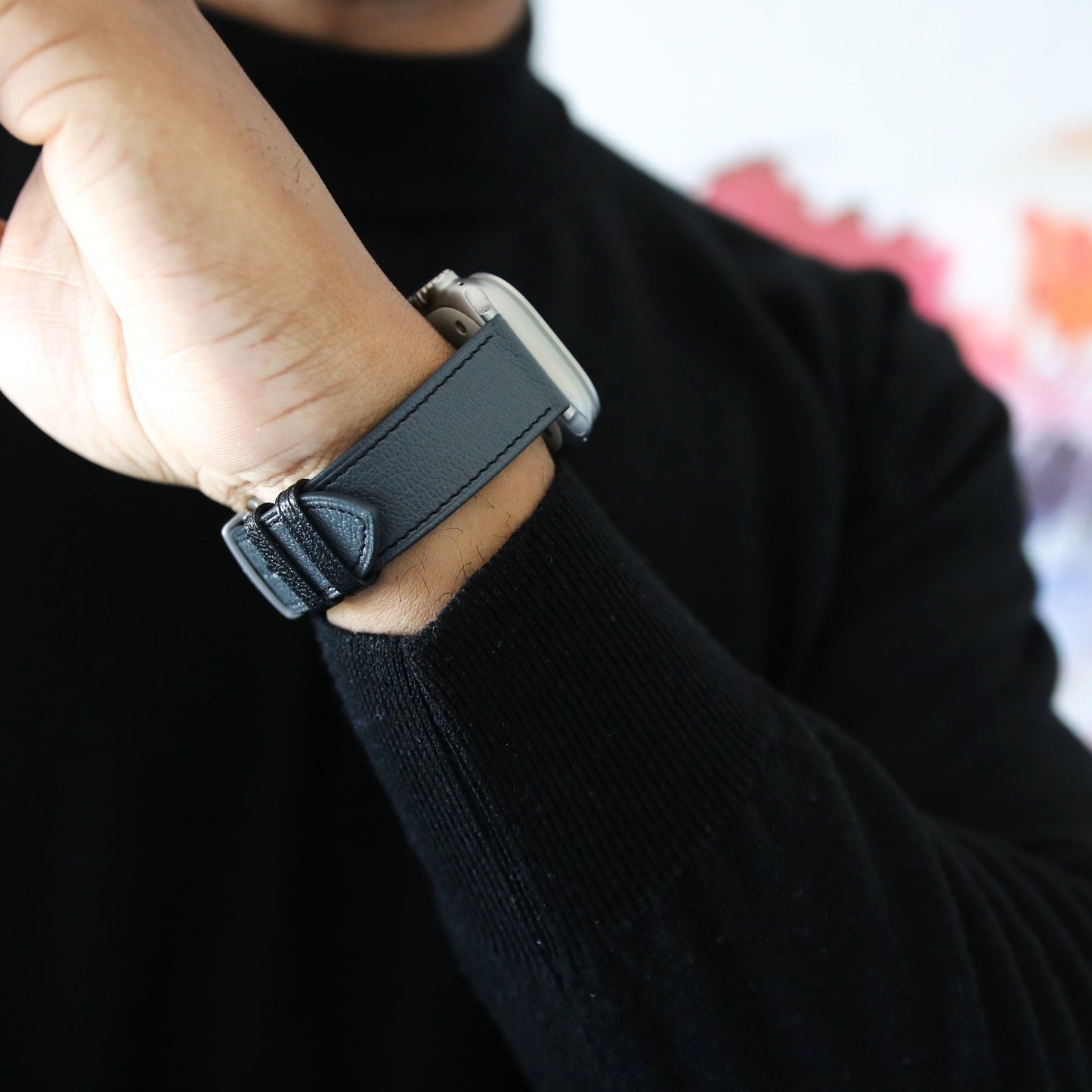 Apple watch band - Storm Edition - French Chèvre leather