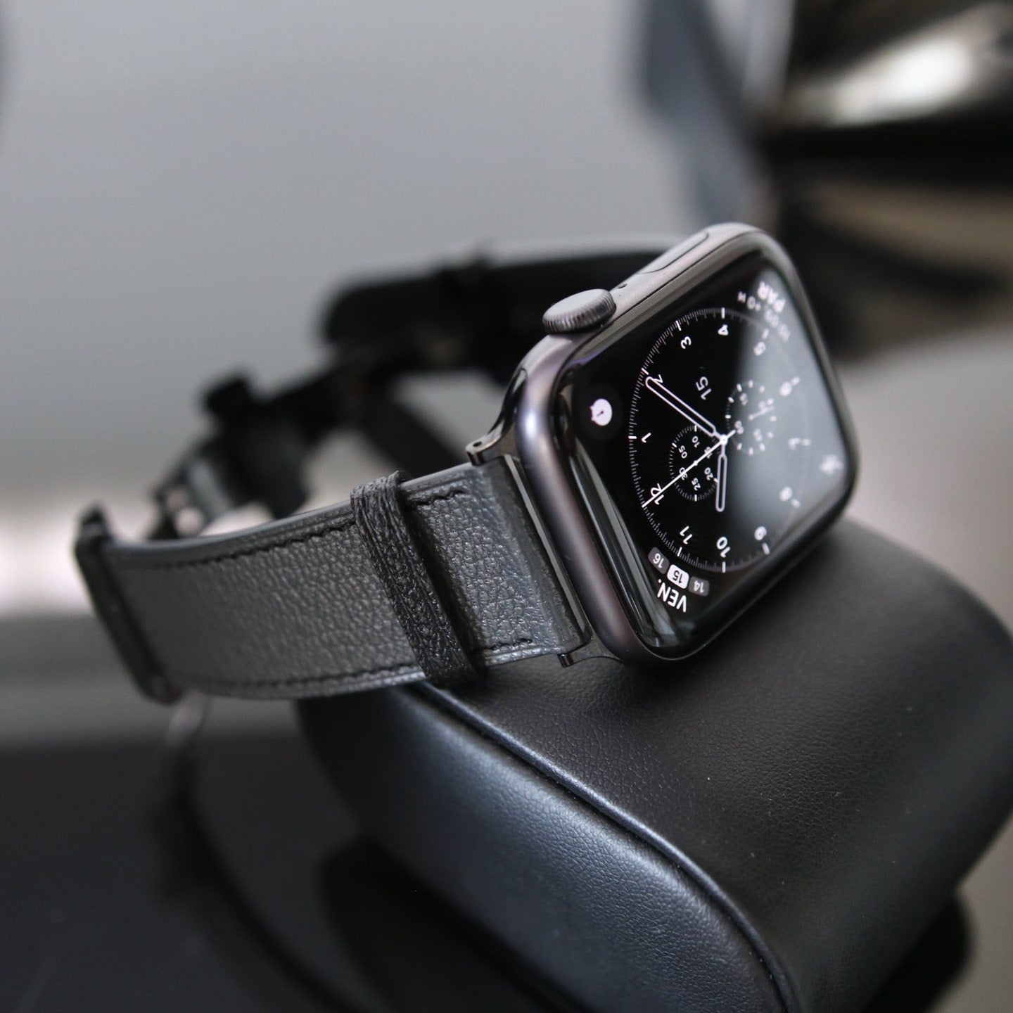 Apple watch band - Storm Edition - French Chèvre leather