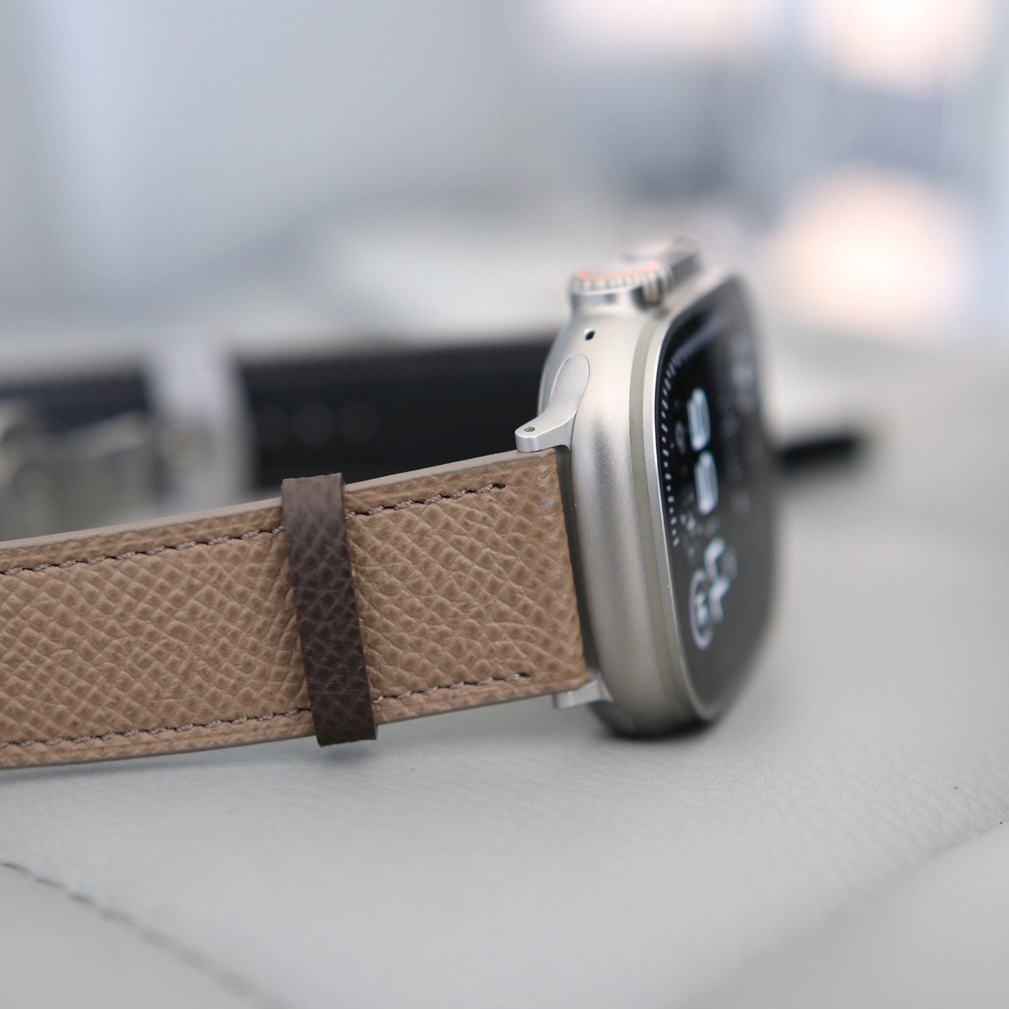 Apple Watch Band - Dark Mocha duo Edition - French Epsom leather