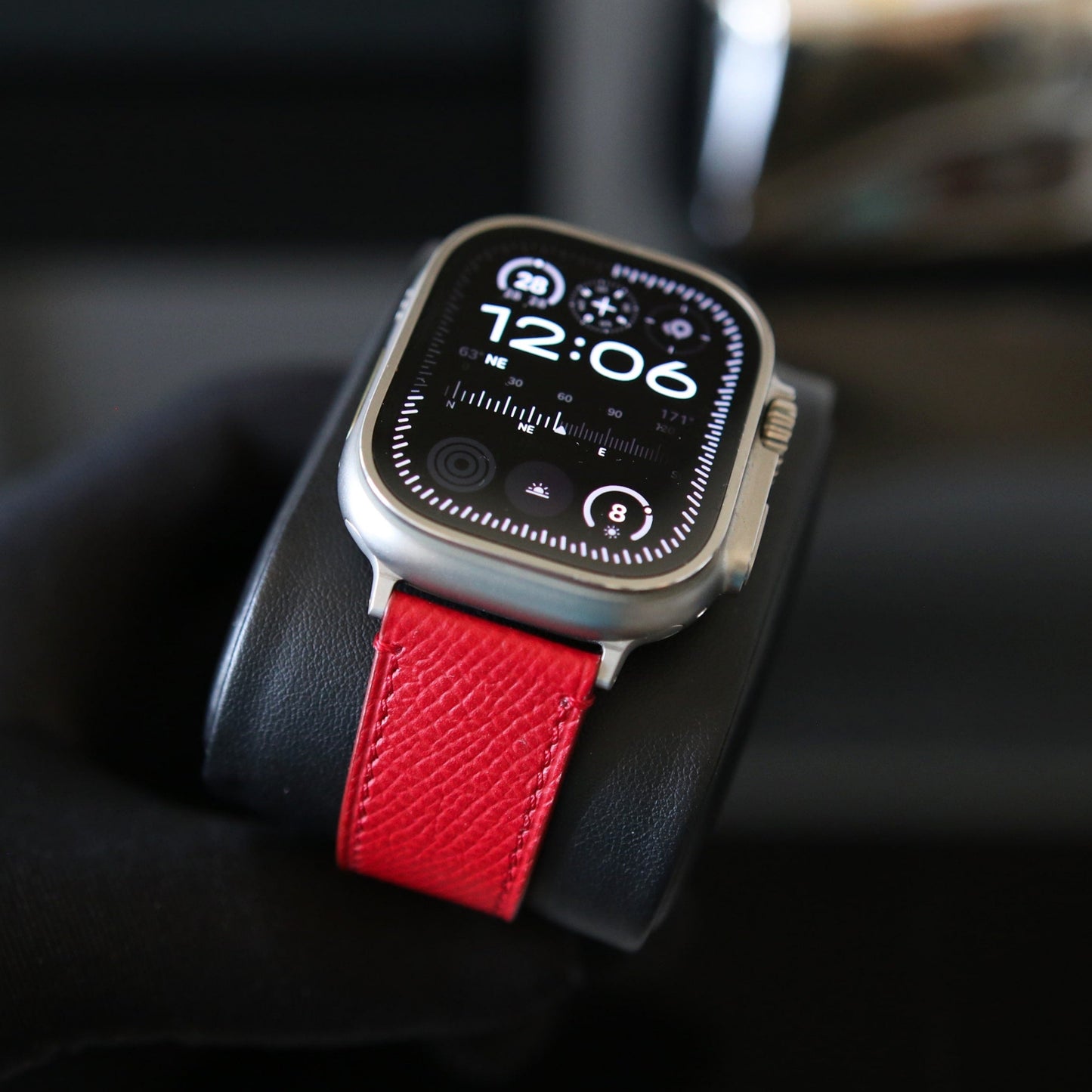 Apple Watch Band - Rouge Rubis Edition - French Epsom leather