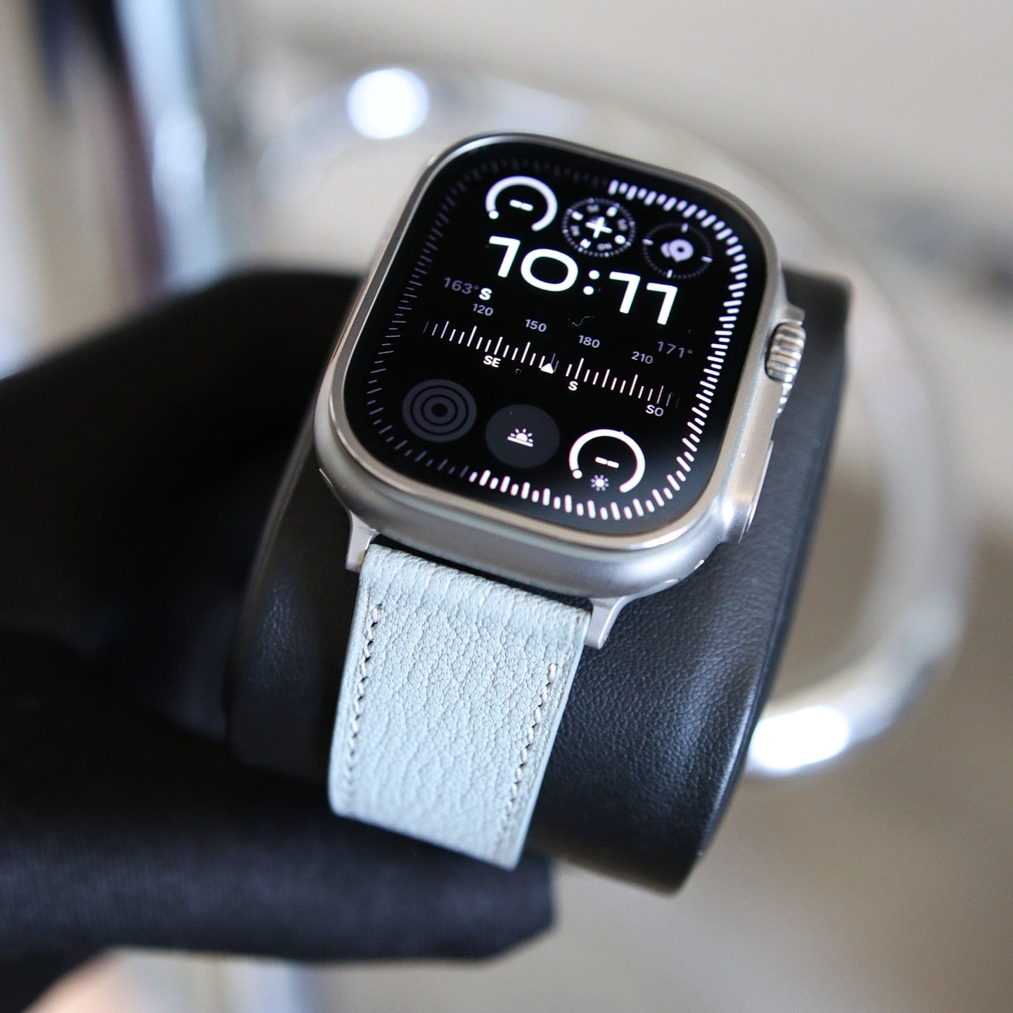 Apple watch band - Gris Galet Edition - French Chèvre leather