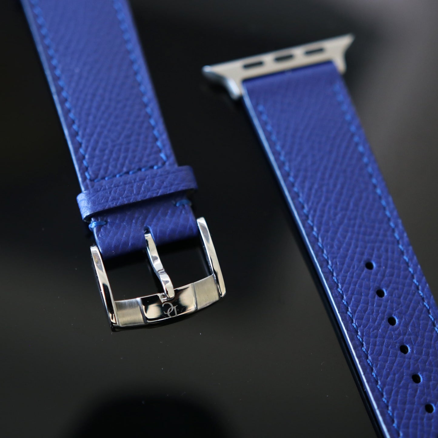 Apple Watch Band - Bleu Royal Edition - French Epsom leather