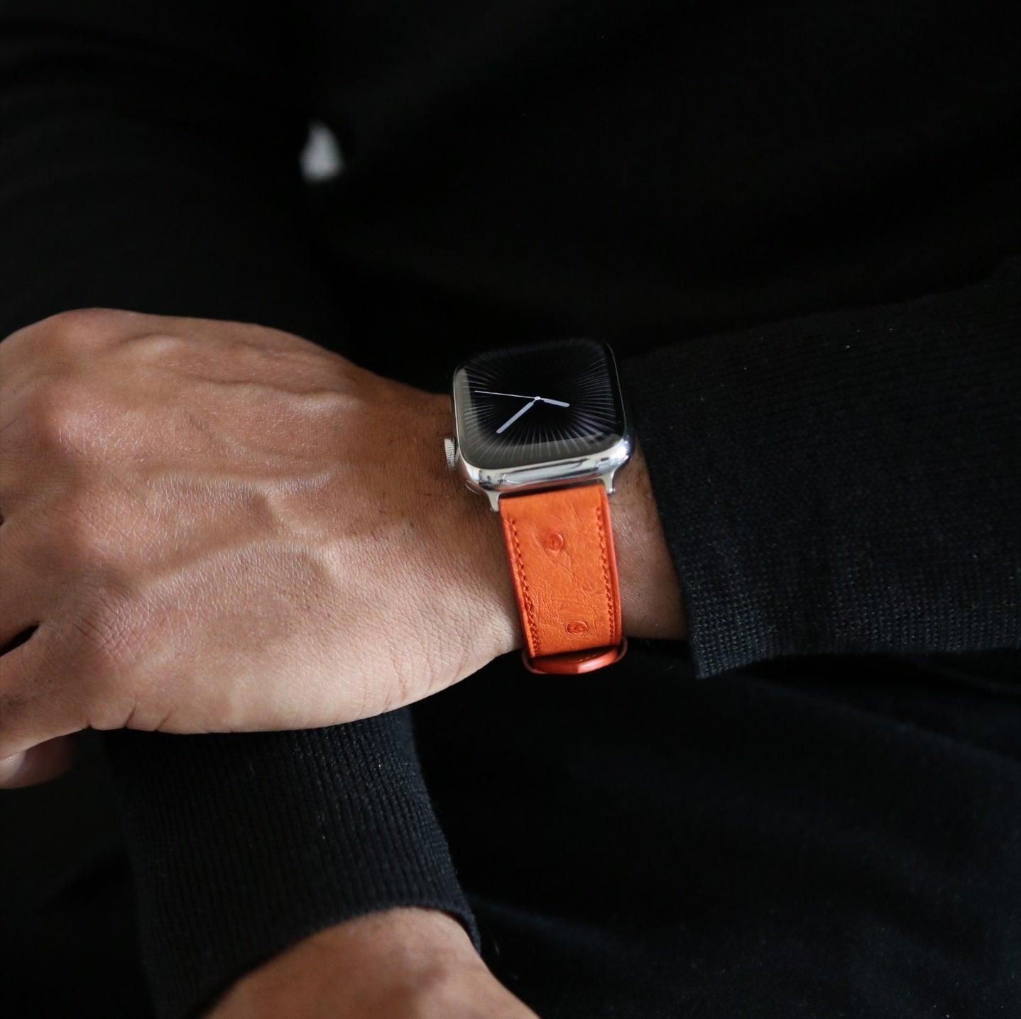 Apple Watch Band - Orangé Edition - Ostrich leather