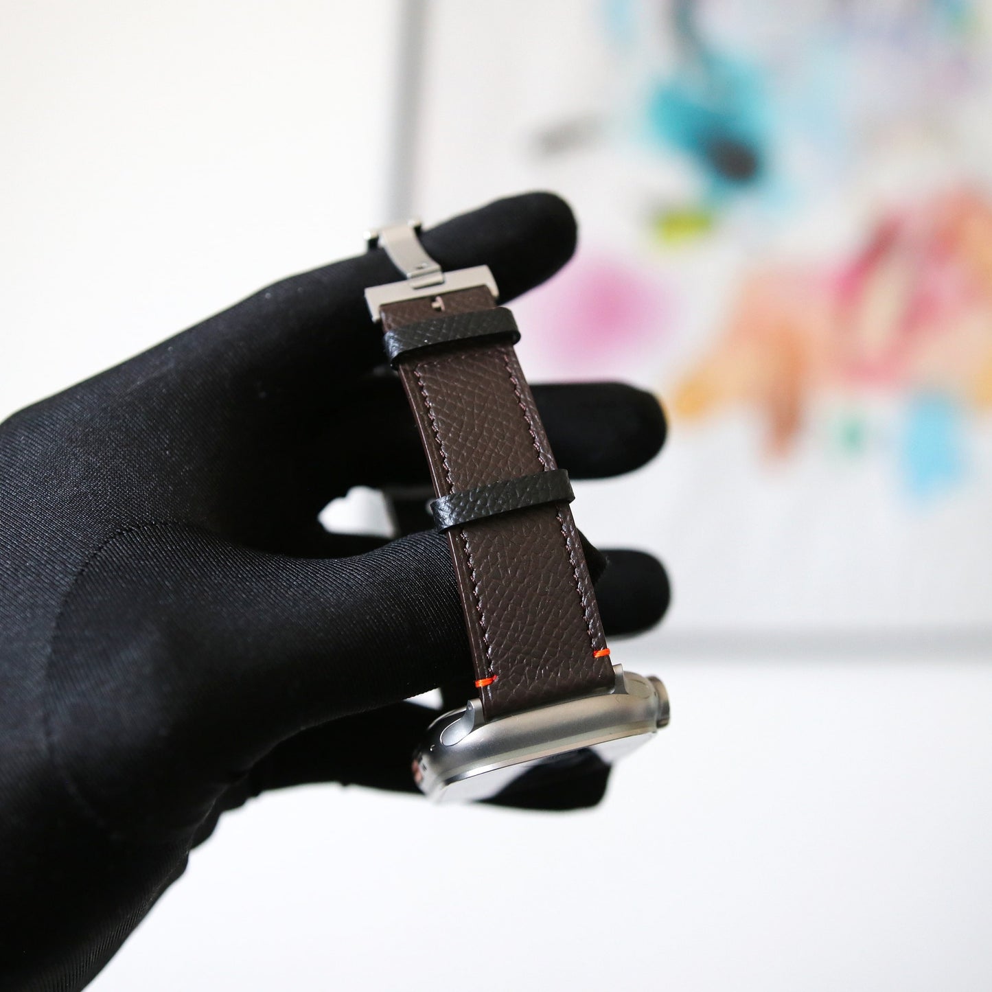 Apple Watch band- Brun Ultra Edition - French Epsom leather